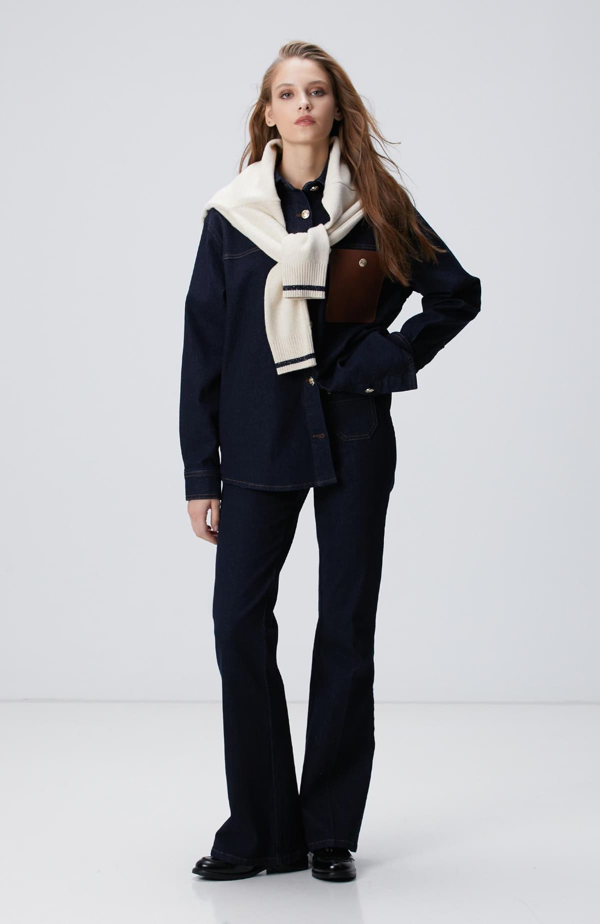 Network Kadın Lacivert Denim Pantolon