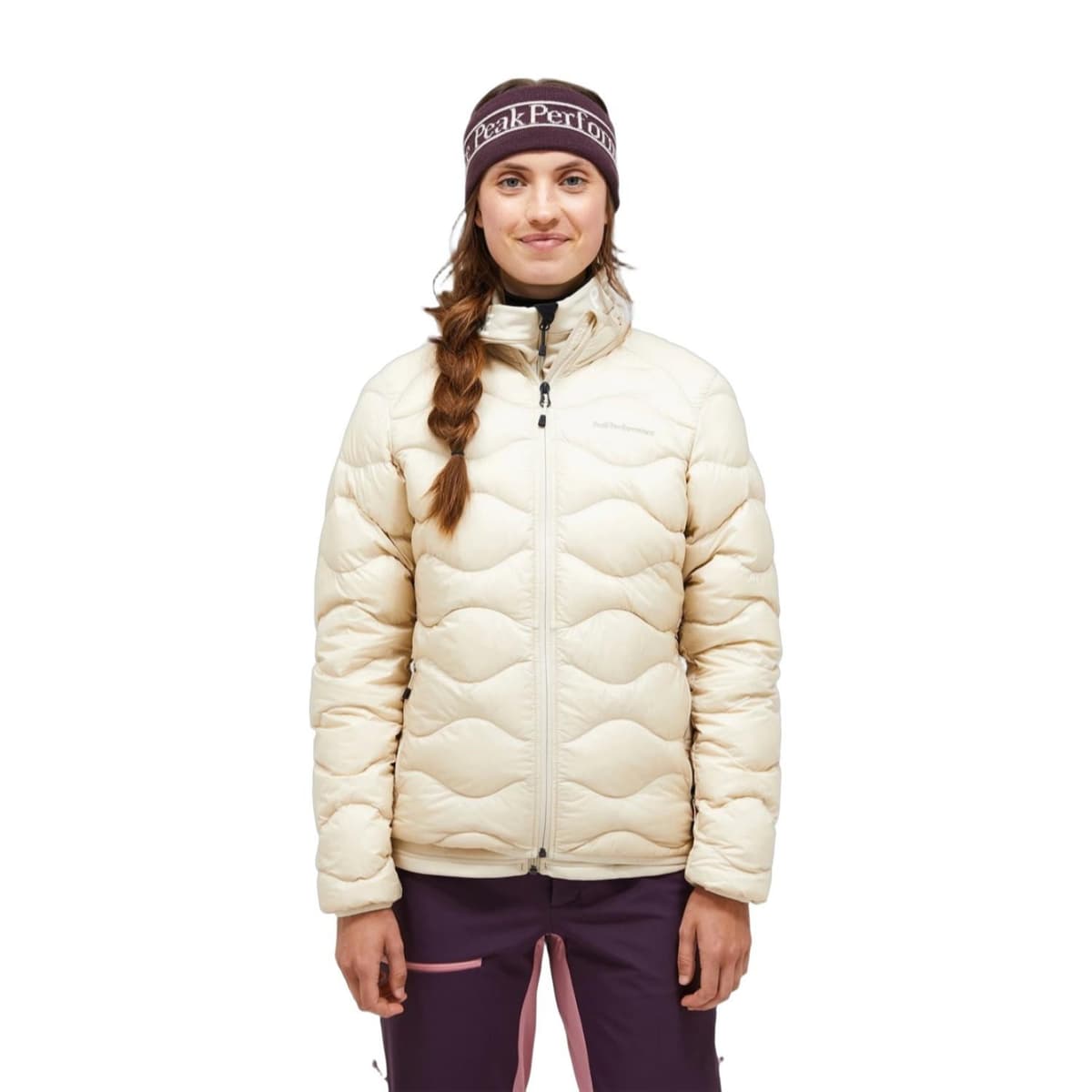 Peak Performance Helium Down Jacket Kadın Bej Outdoor Ceketi