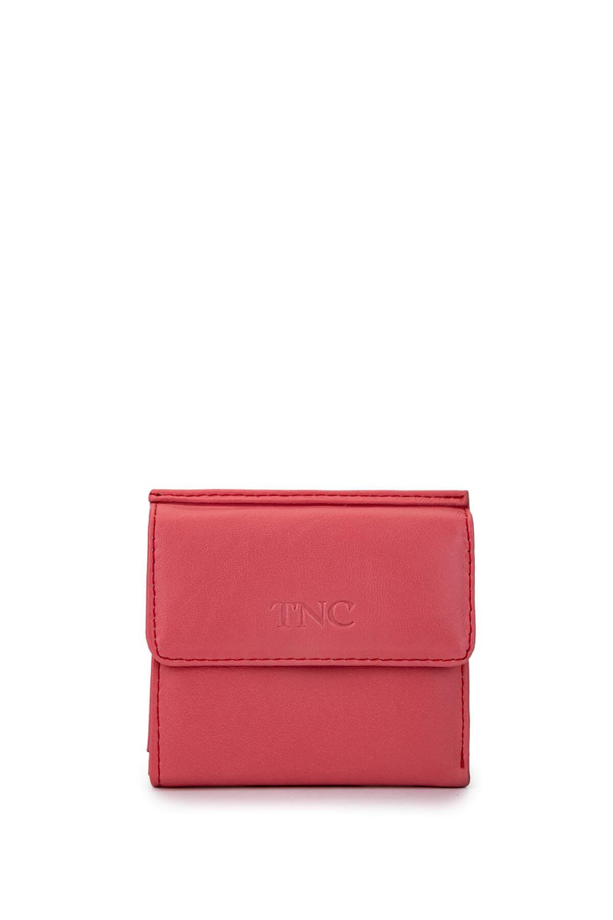 Tamer Tanca Unisex Hakiki Deri Pembe Cüzdan Cuzdan