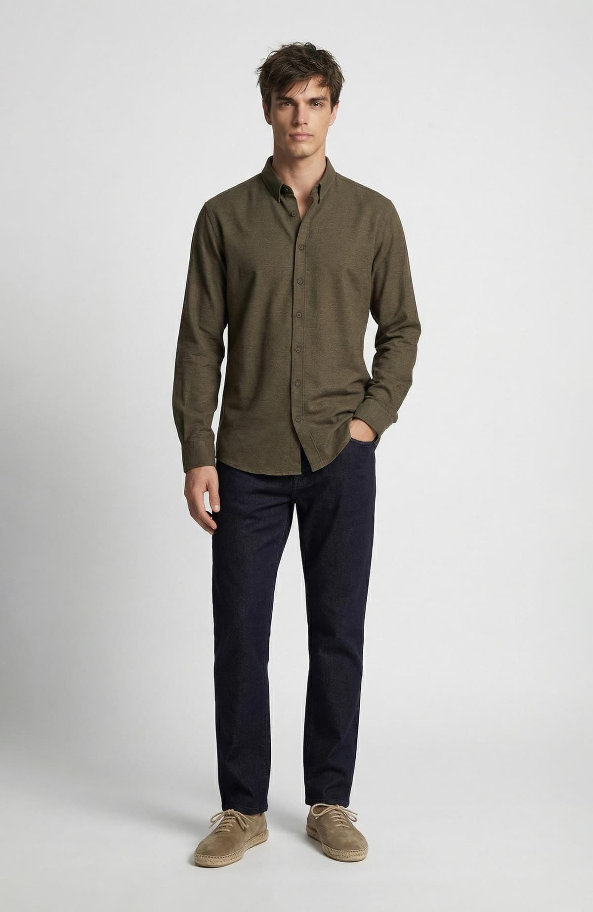Network Erkek Siyah Cashmere Touch Denim Pantolon