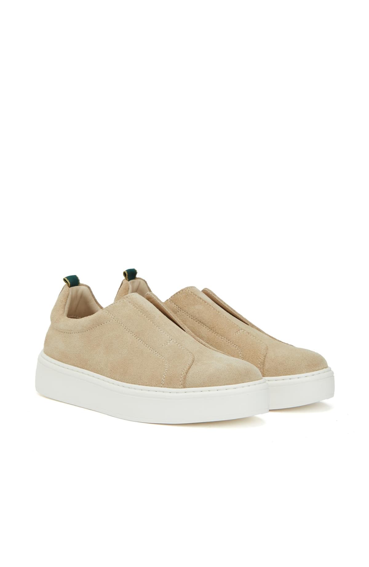 George Hogg Kadın Bej Günlük Rahat Süet Sneaker