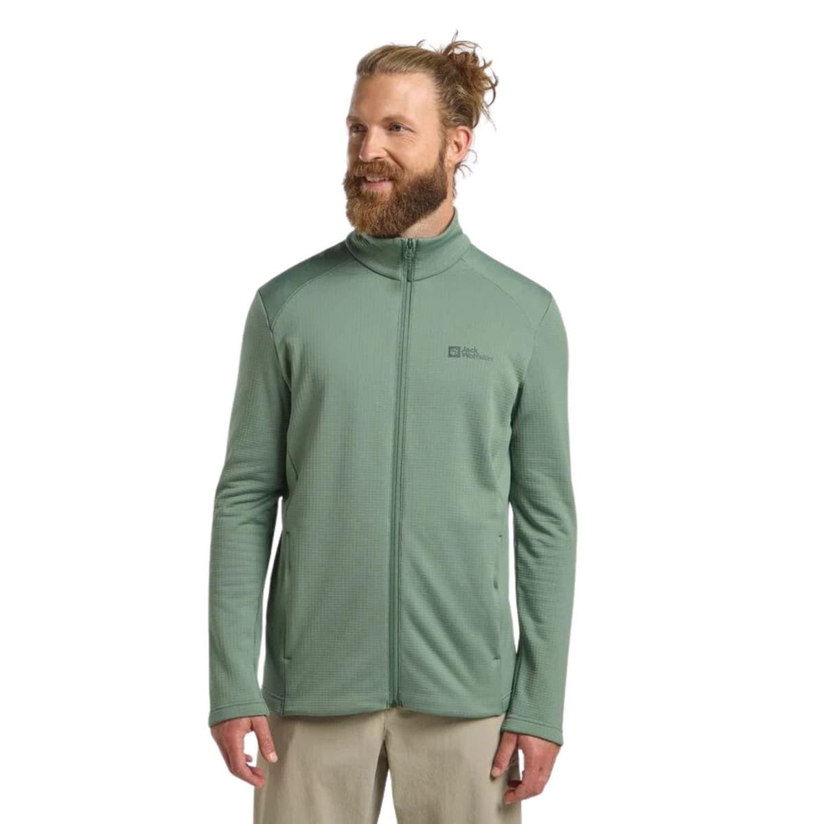 Jack Wolfskin Kolbenberg Fz Erkek Yeşil Polar Ceket