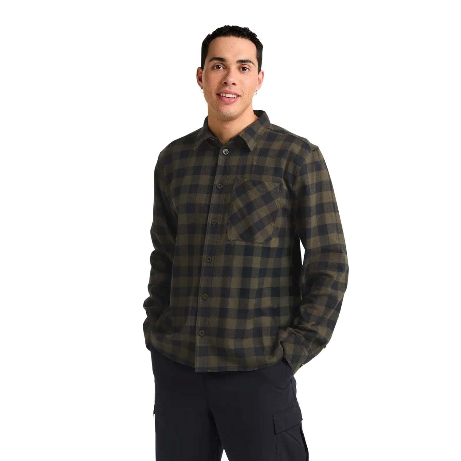 Jack Wolfskin Lite Flannel Erkek Yeşil Gömlek