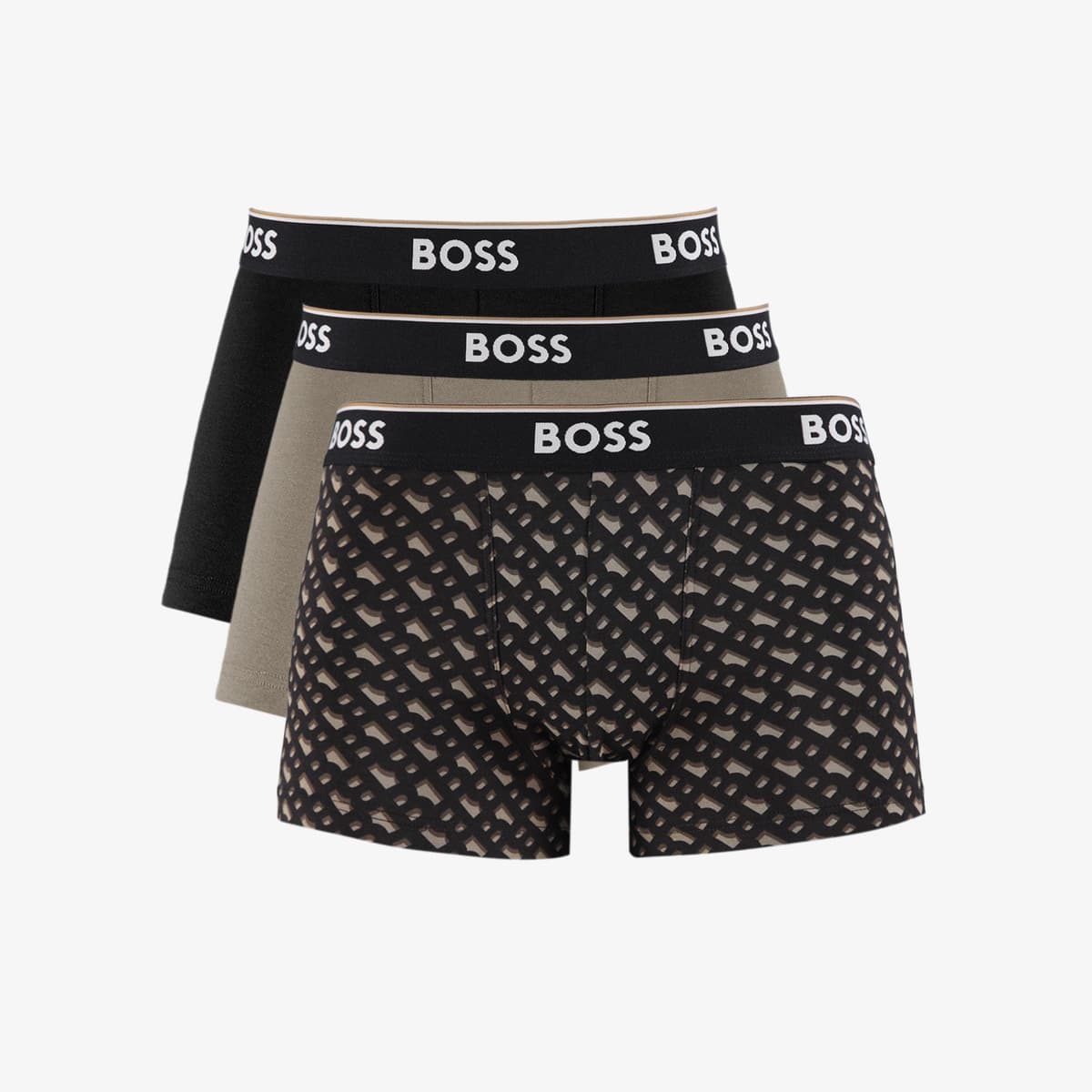 Boss Trunk Power 3'lü Erkek Kahverengi Boxer