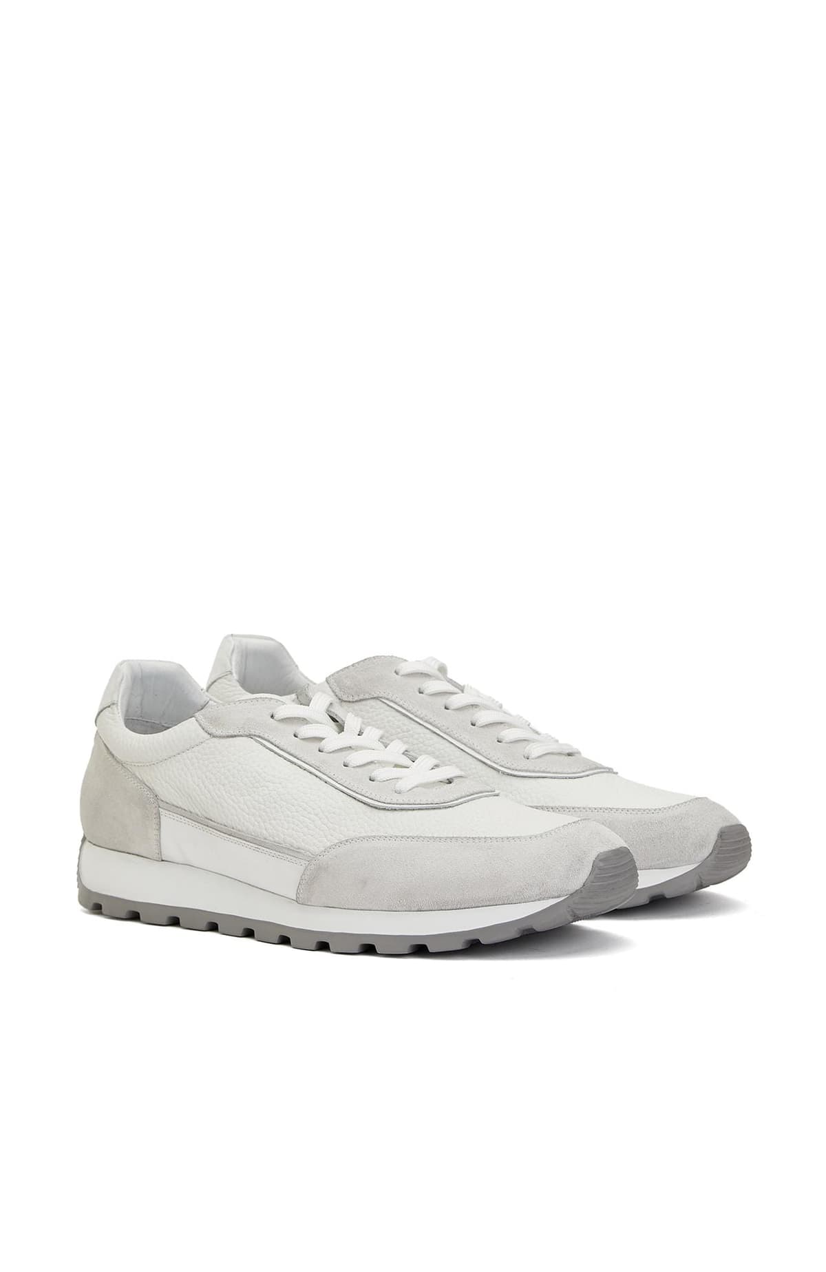 Divarese Erkek Beyaz Deri Sneaker