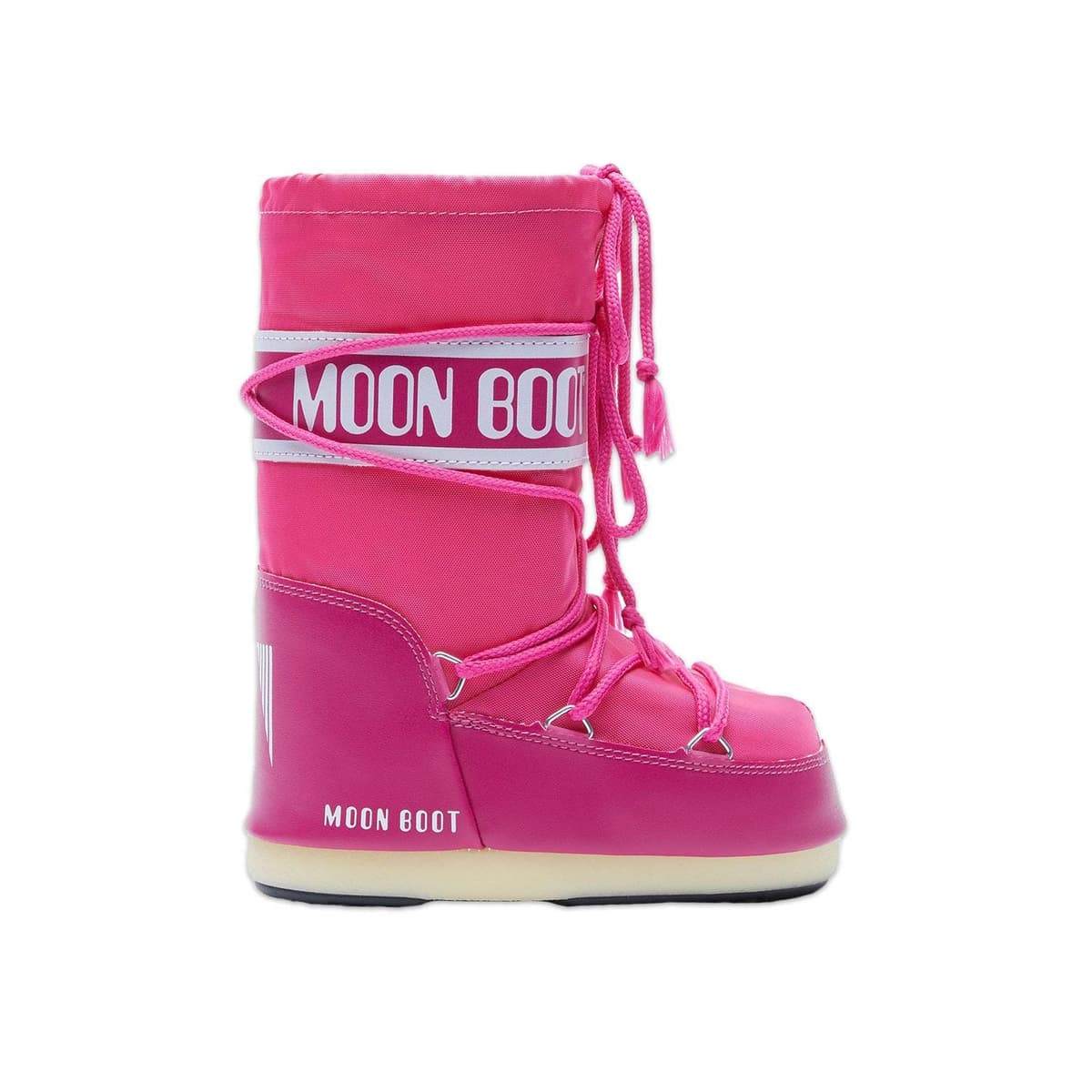 Moon Boot 089 Icon Nylon Kadın Pembe Kar Botu