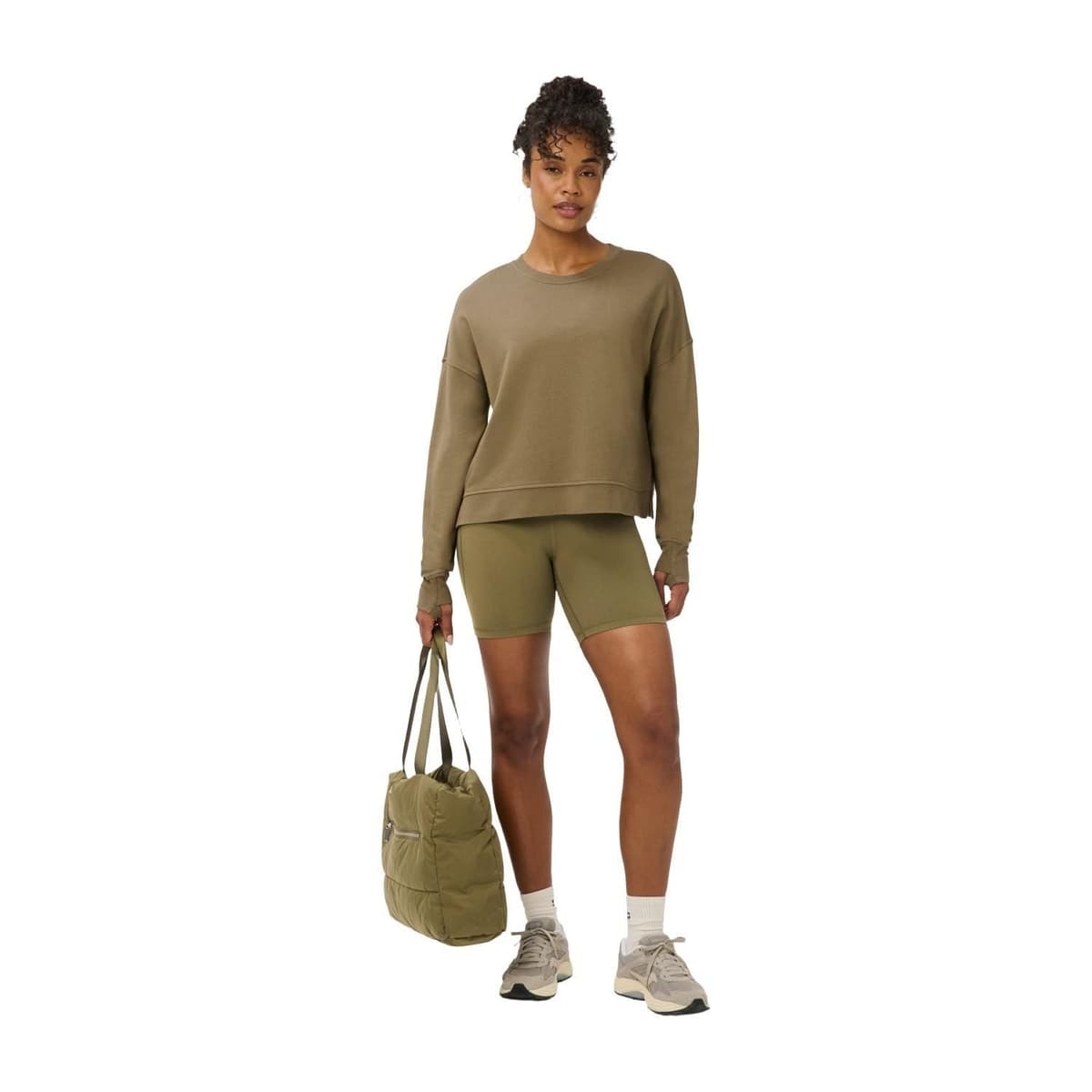 Sweaty Betty Ultimate Studio 6 Shorts Kadın Haki Şort