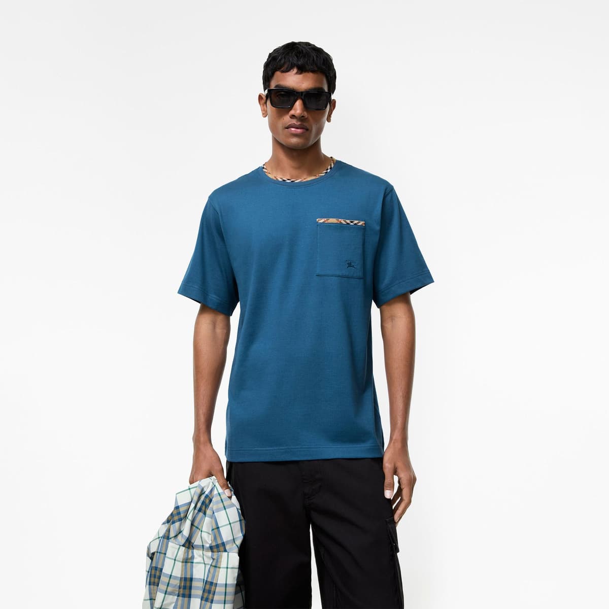 Burberry Ryan Erkek Mavi T-Shirt