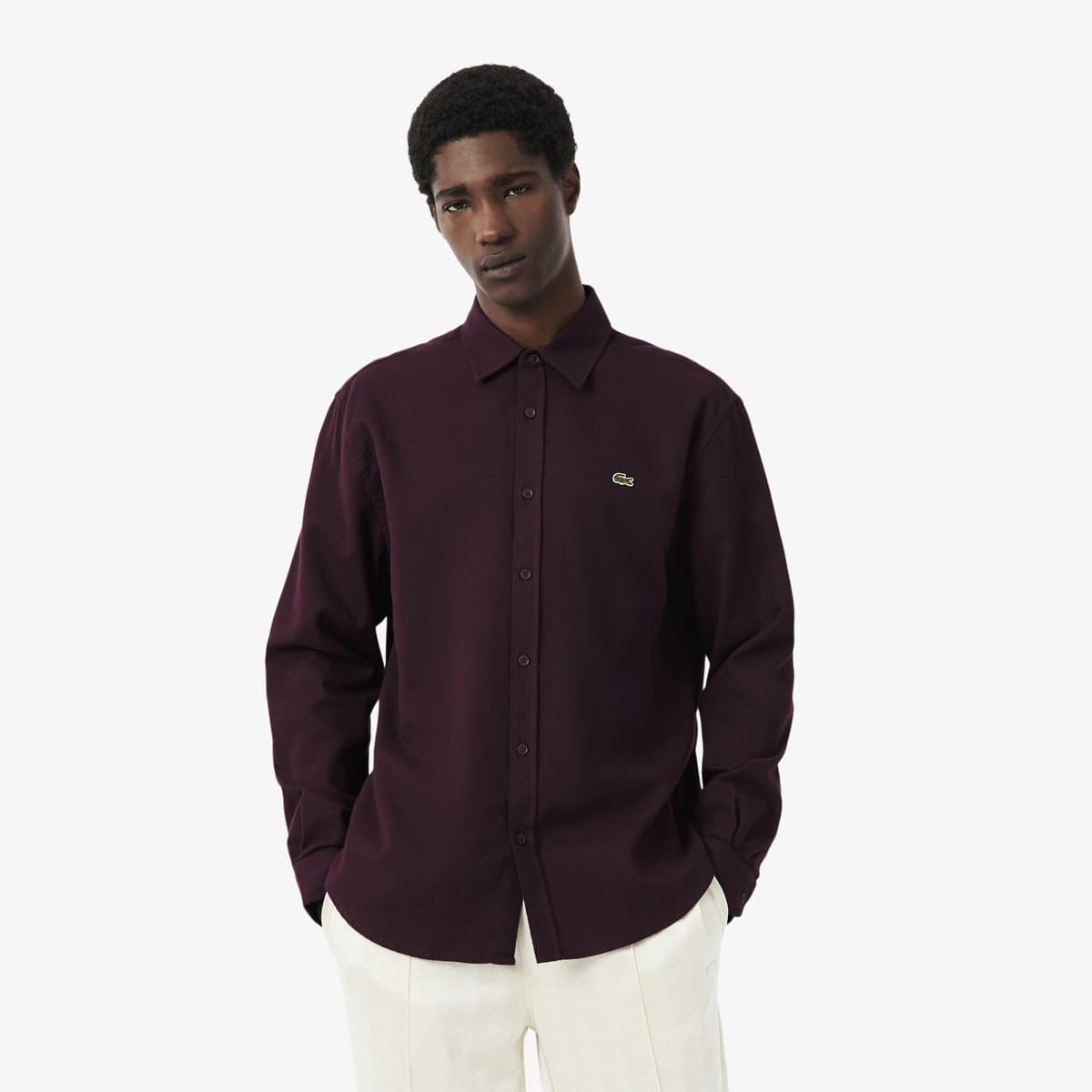 Erkek Regular Fit Bordo Gömlek
