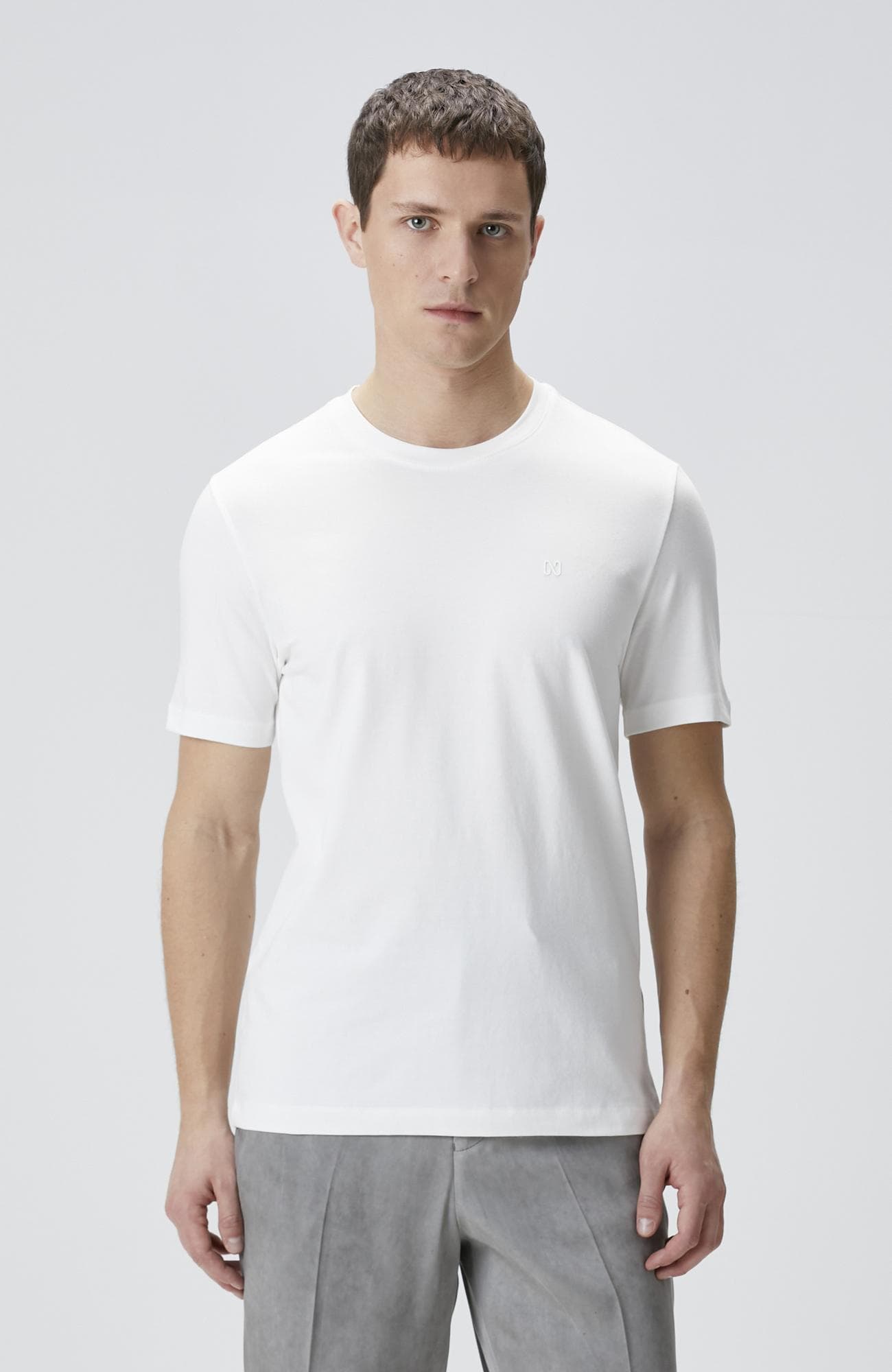 Network Erkek Beyaz Kısa Kol Basic T-shirt