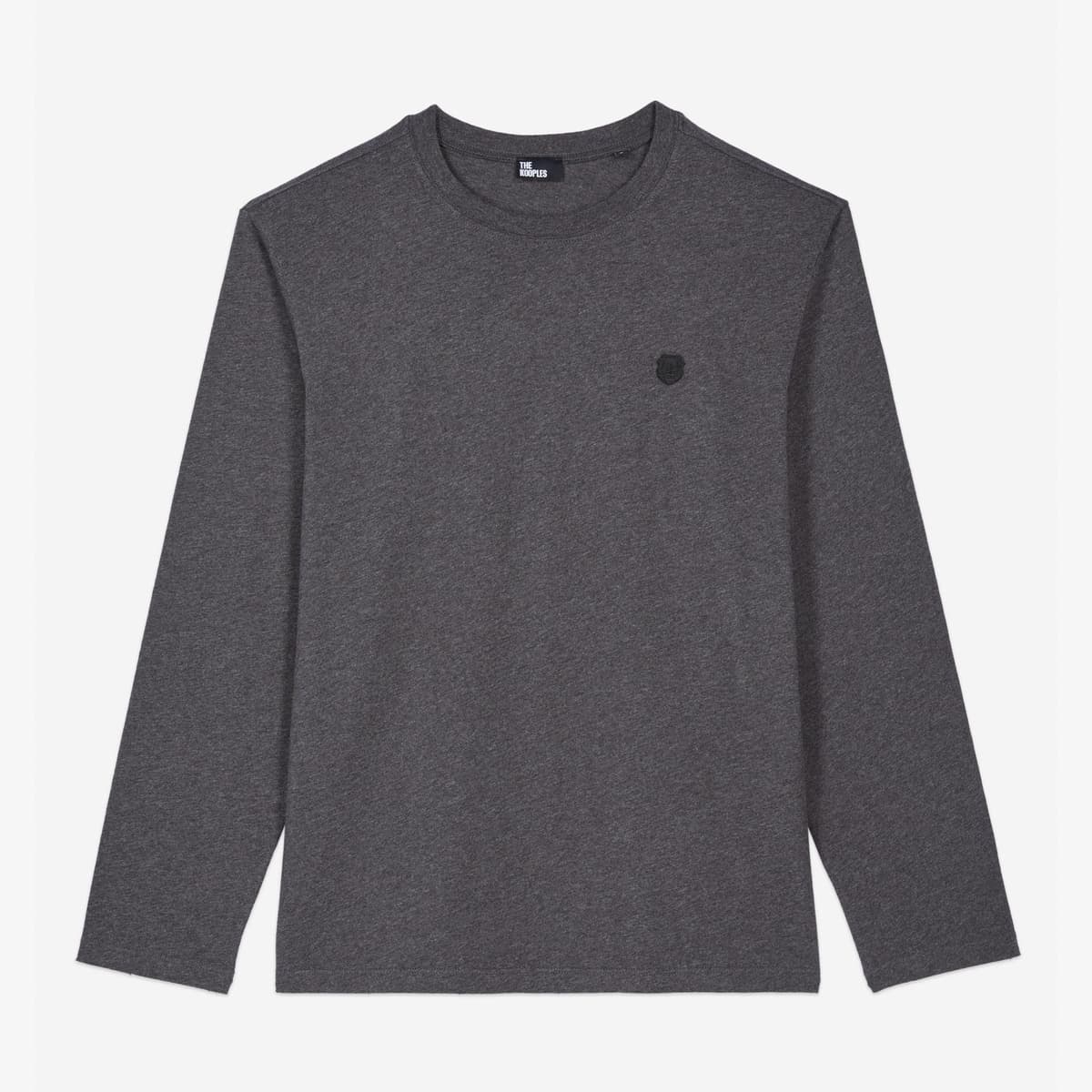 The Kooples Uzun Kollu Erkek Gri T-Shirt