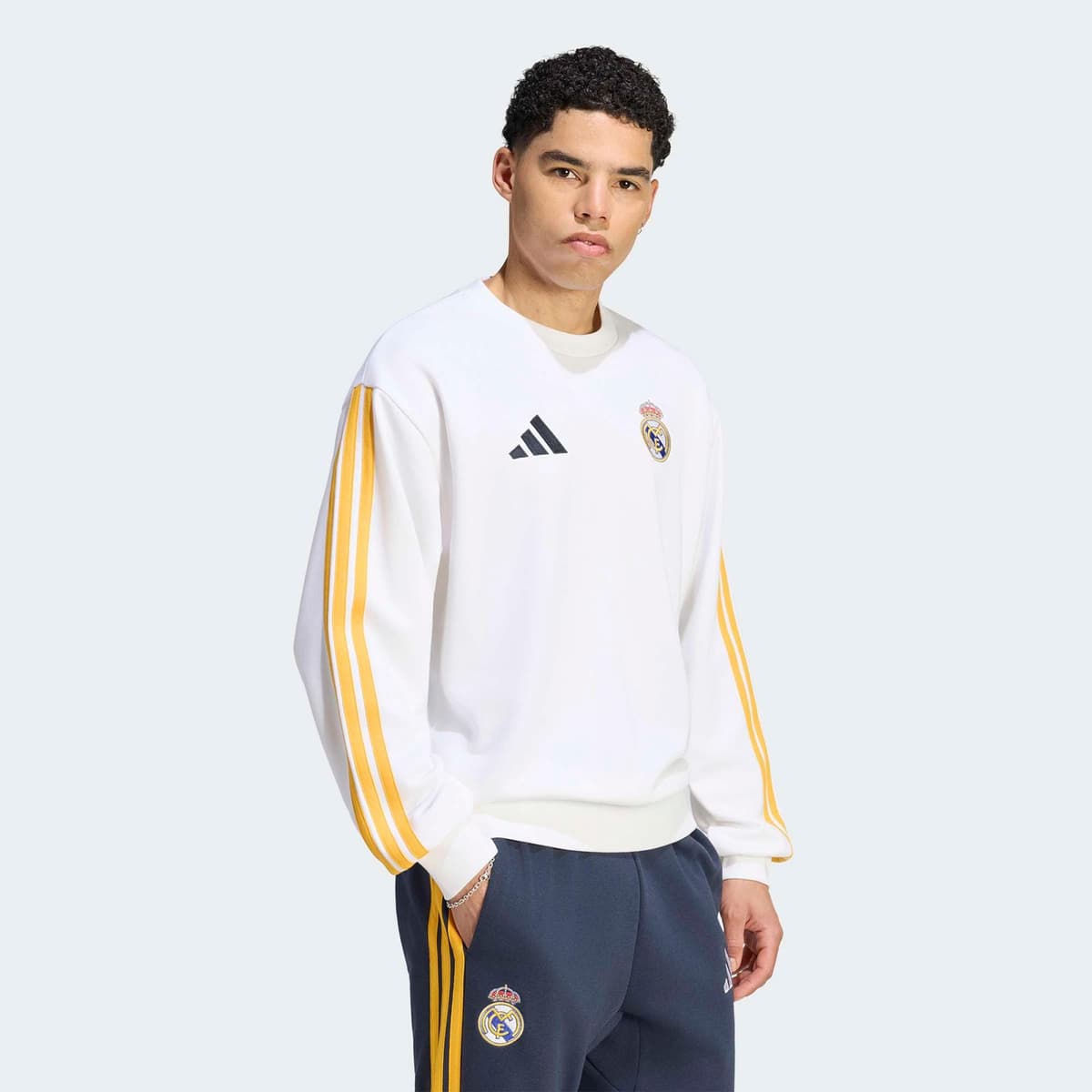adidas Real Dna Swt Erkek Beyaz Sweatshirt