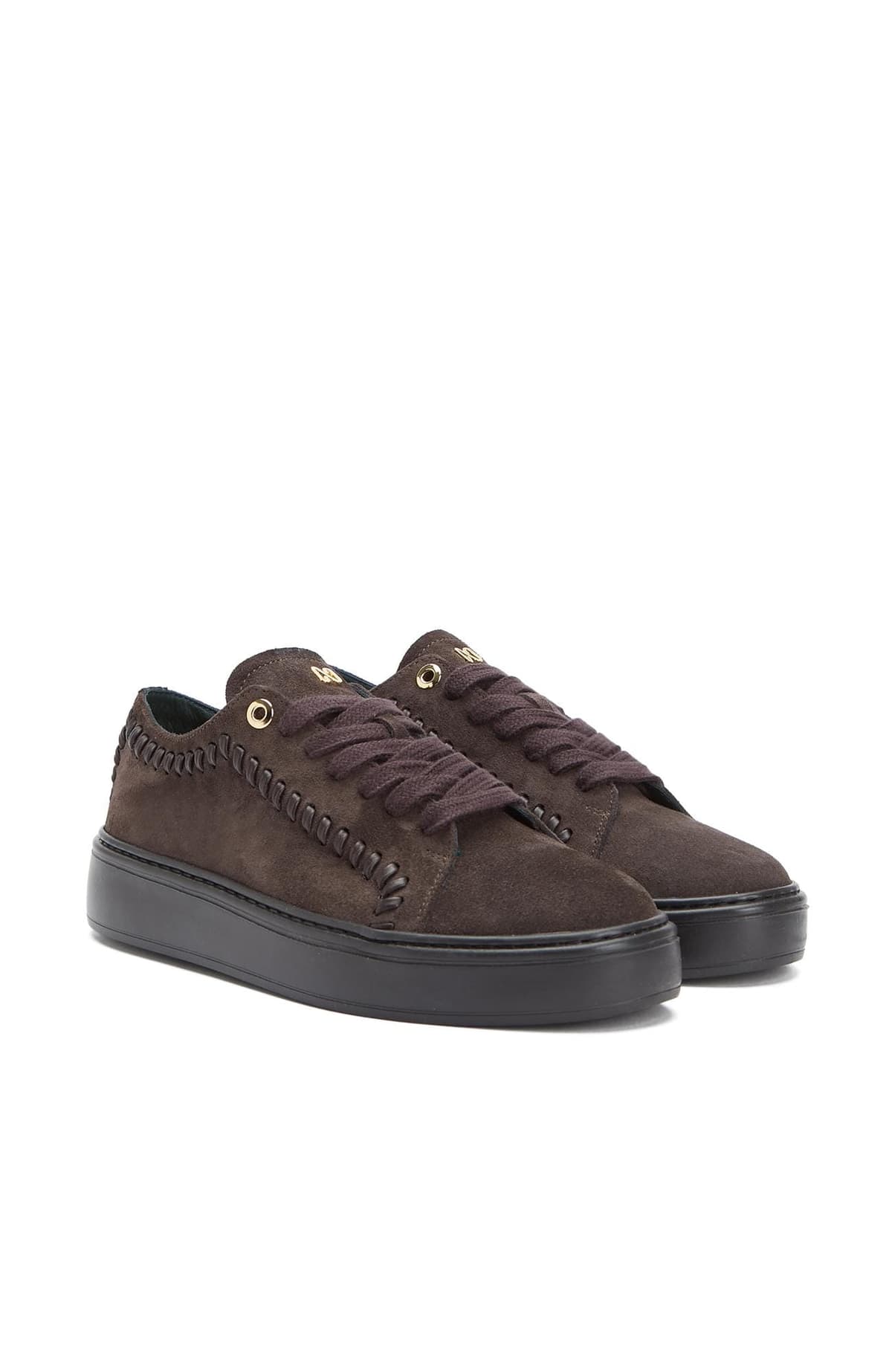 Gh For Nw Kadın Kahverengi Erkek Günlük Rahat Deri Sneaker