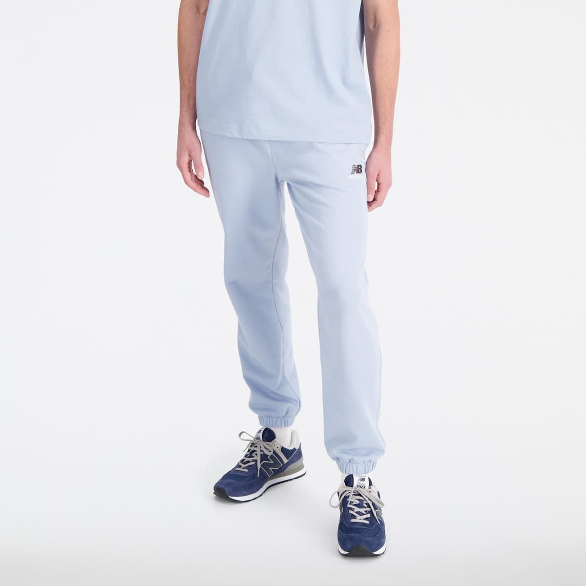 New Balance Uni-ssentials French Terry Kadın Mavi Eşofman Altı