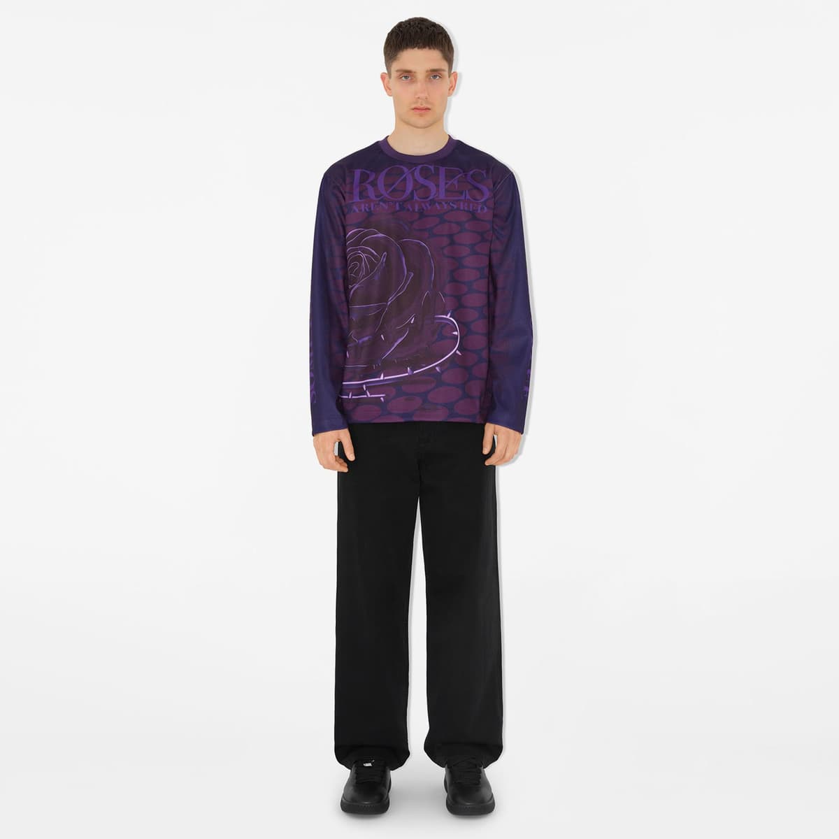Erkek Mor T-shirt