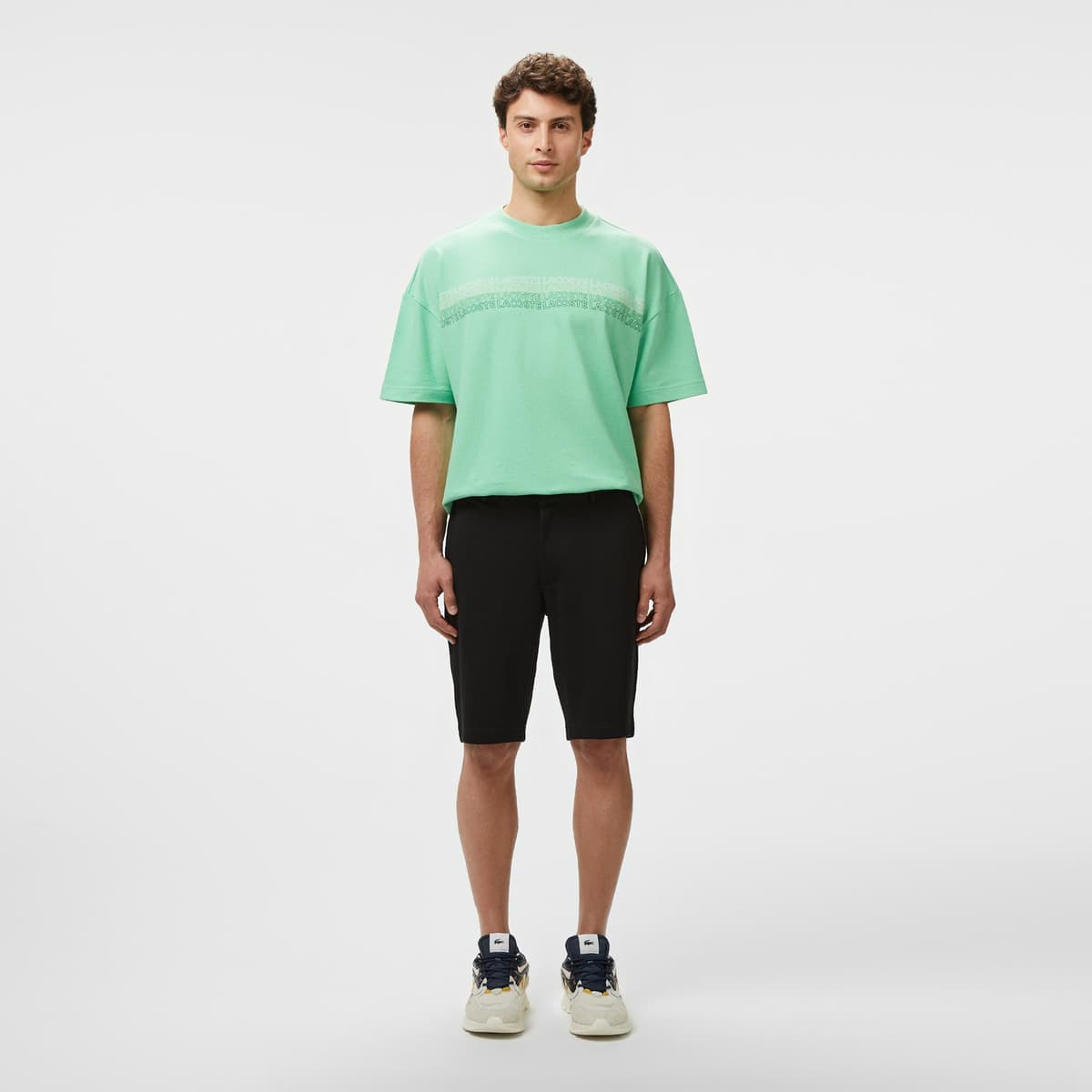 Lacoste Erkek Tapered Fit Siyah Bermuda Şort