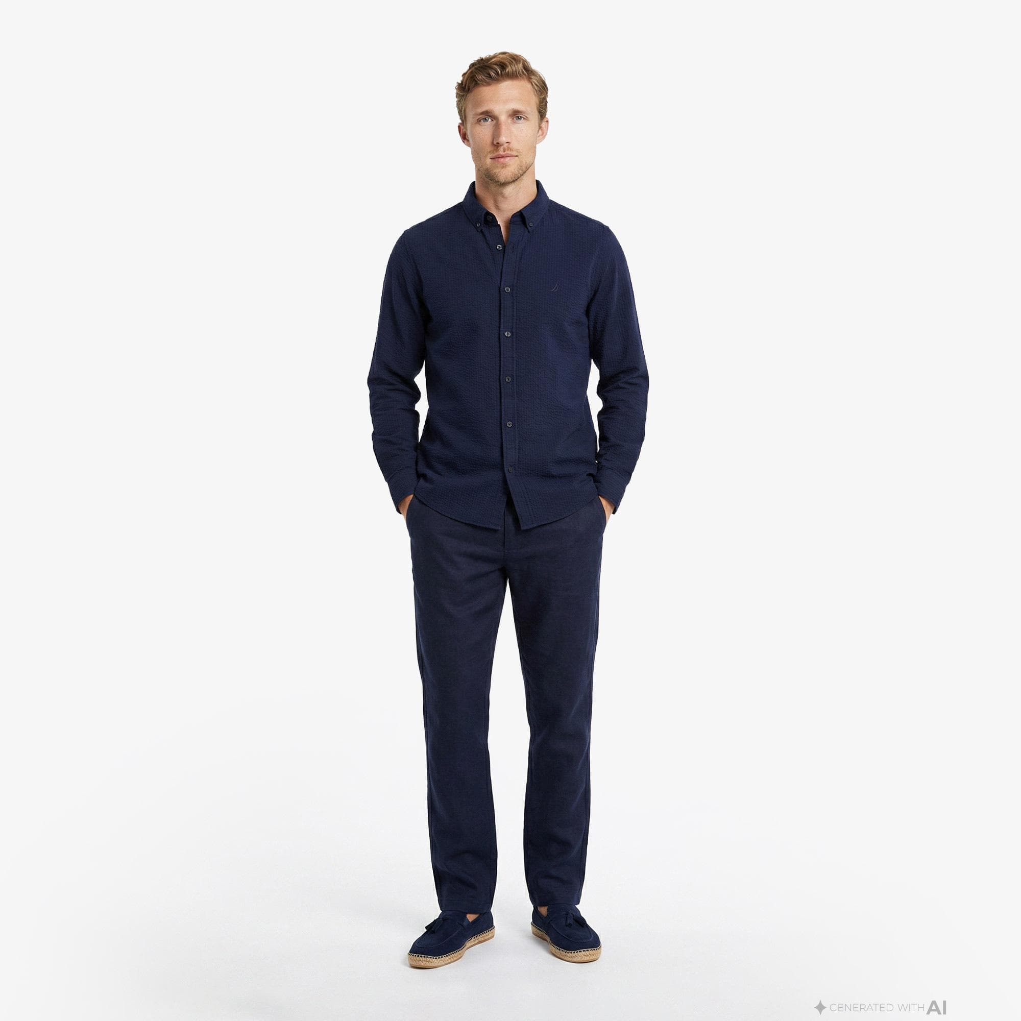 Nautica Erkek Lacivert Regular Fit Pantolon