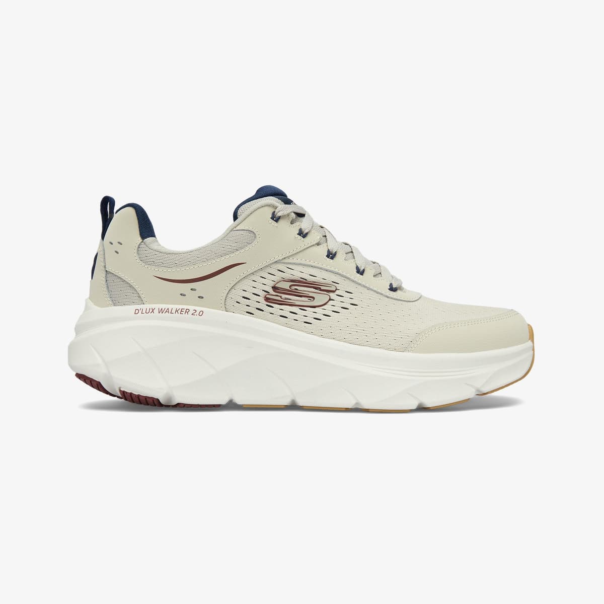 Skechers D'Lux Walker 2.0 Durven Erkek Krem Rengi Spor Ayakkabı