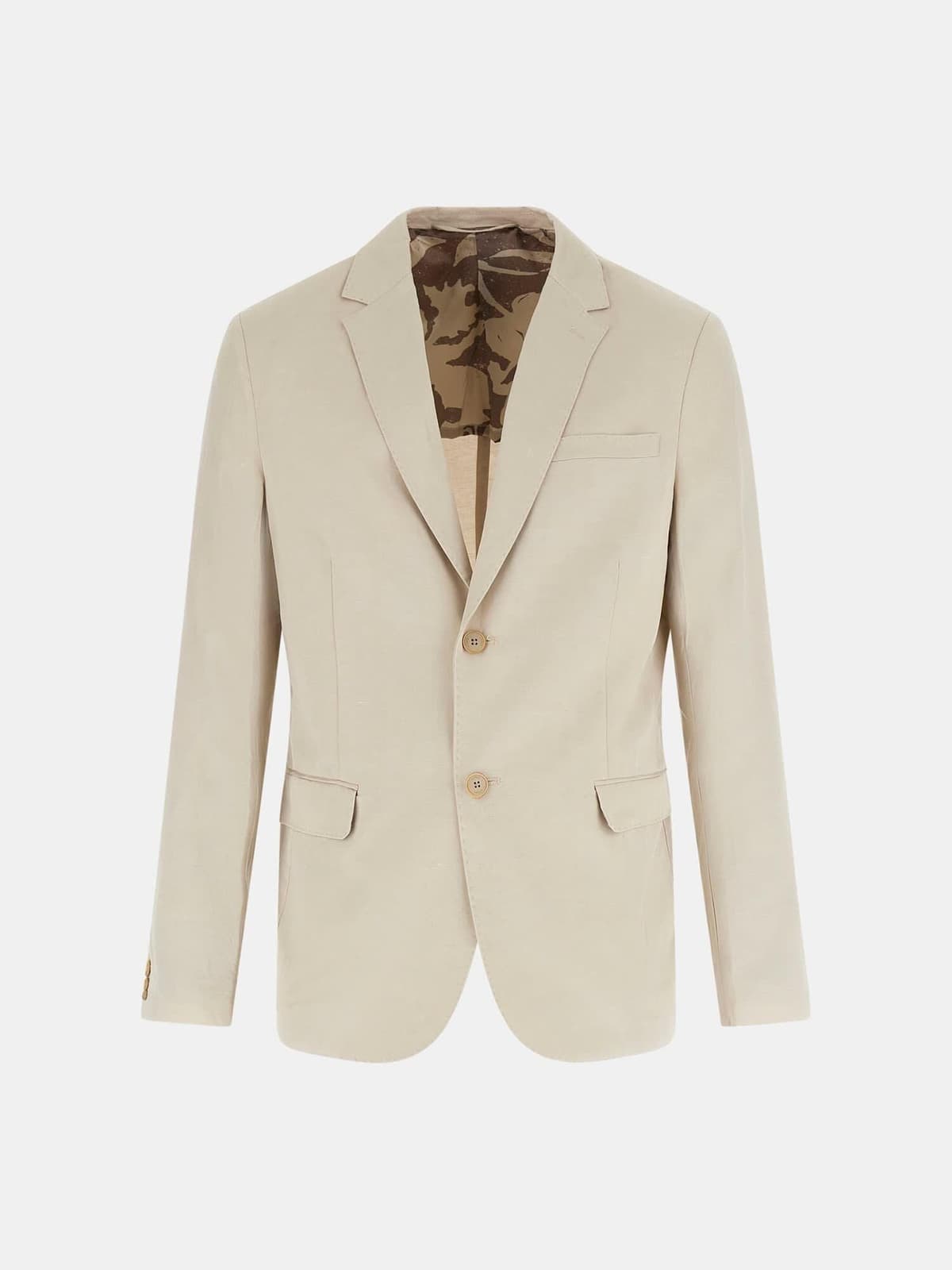 Eaton Erkek Keten Karışımlı Vatkalı Blazer