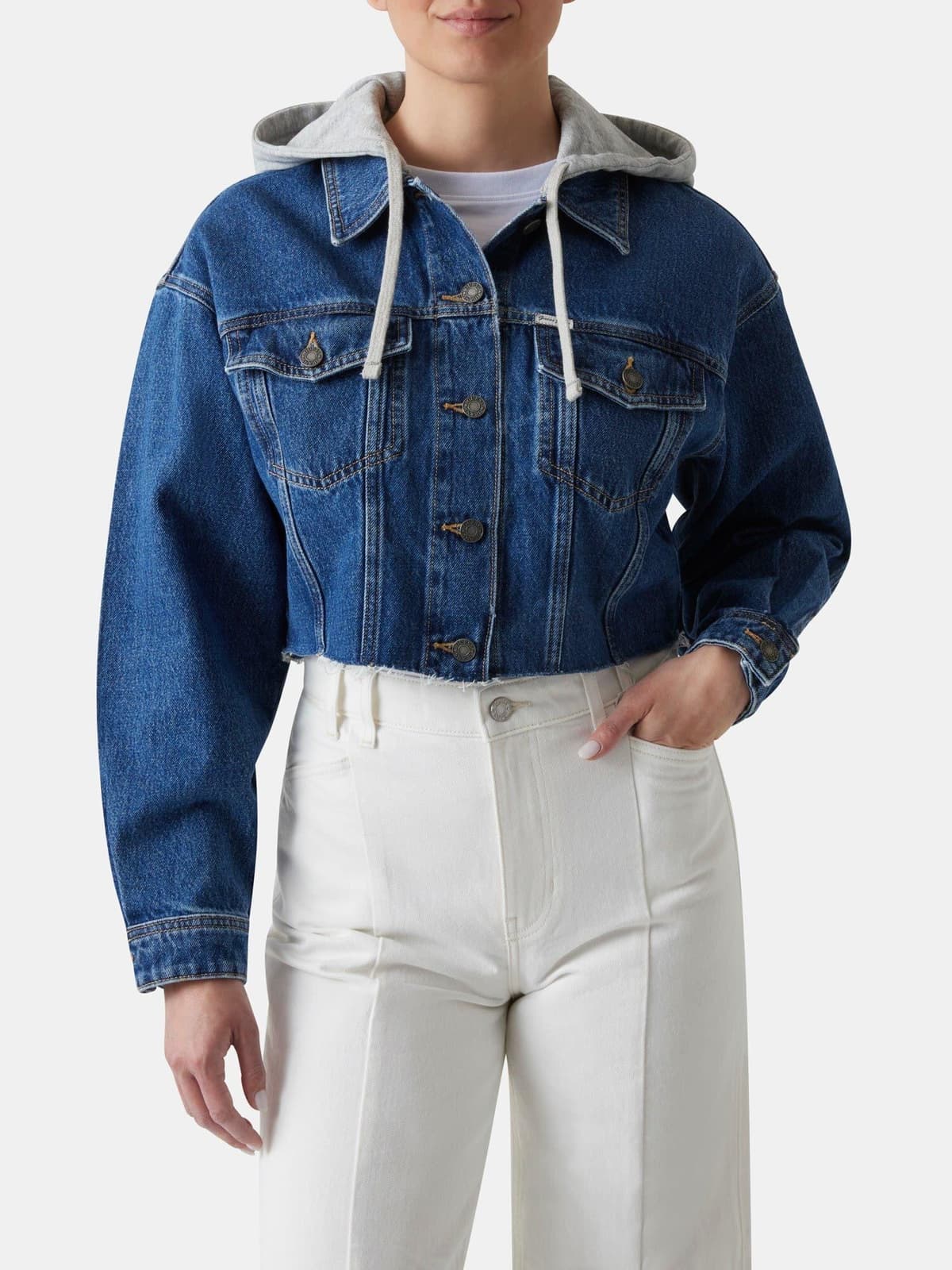 Guess Jeans Kadın Denim Ceket