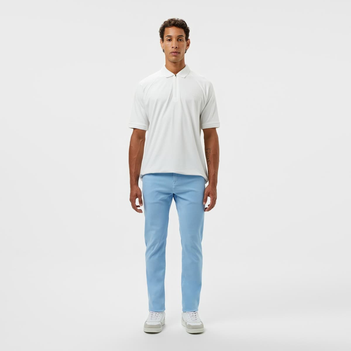 Erkek Slim Fit Açık Mavi Jean Pantolon