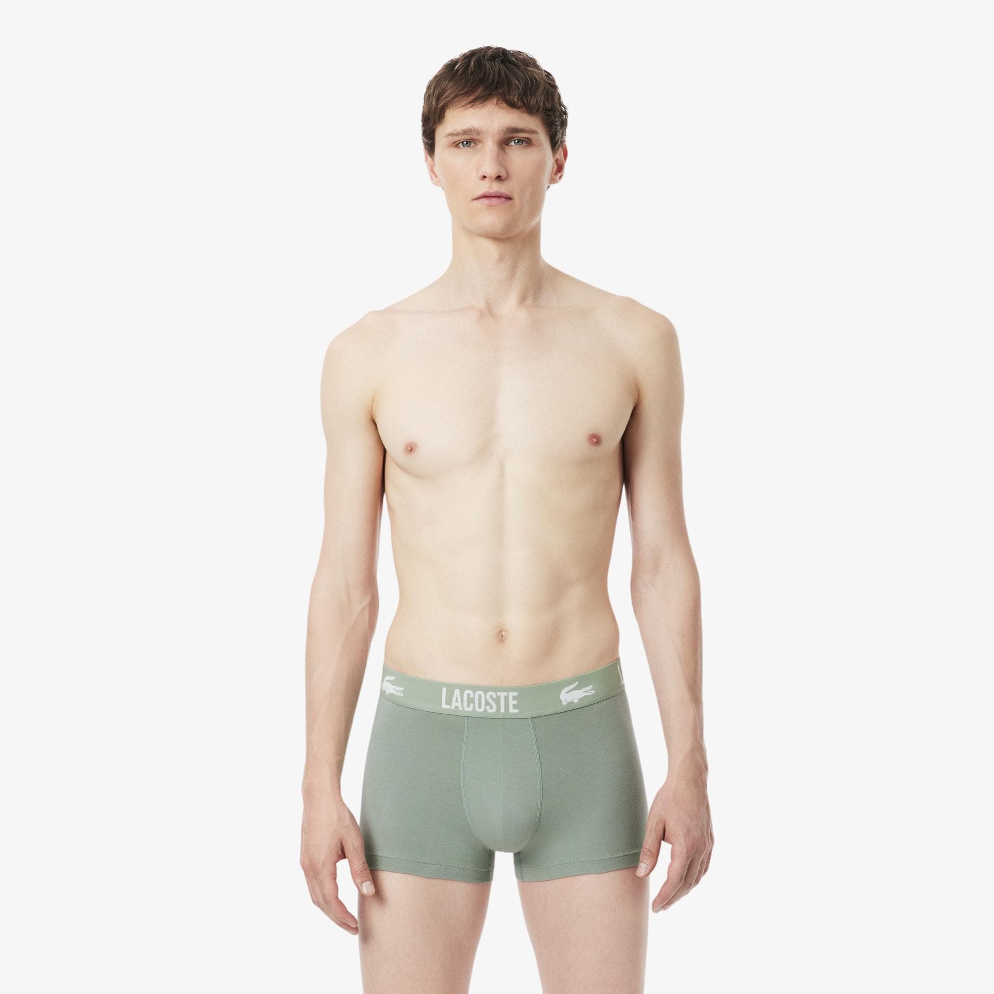 Lacoste Erkek 3'lü Renkli Boxer