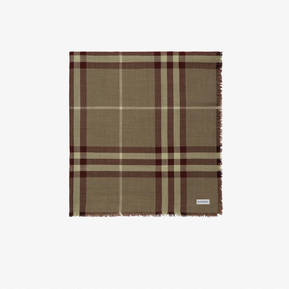 Burberry Med Kadın Bordo Atkı