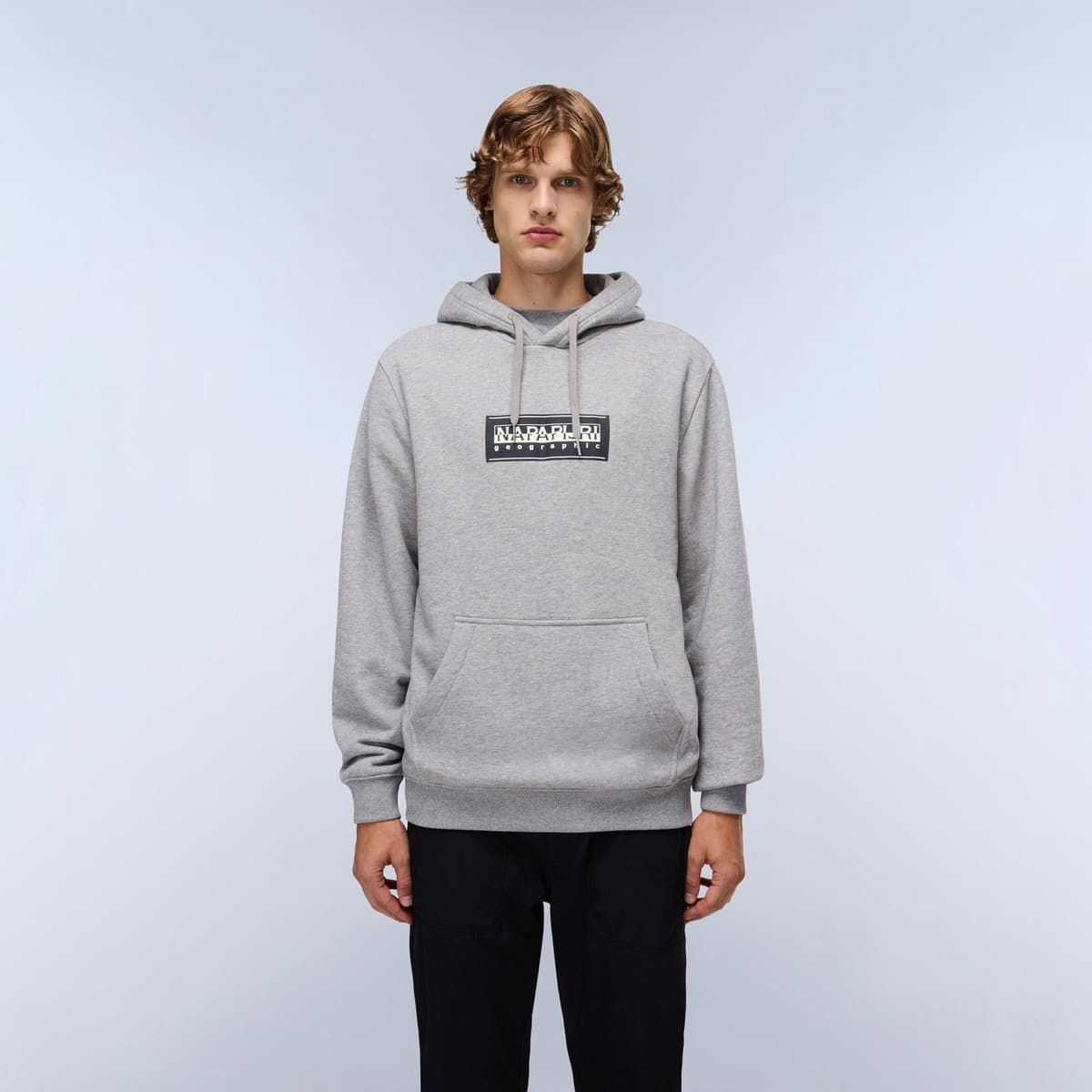Napapijri B-Box Logo Erkek Gri Sweatshirt