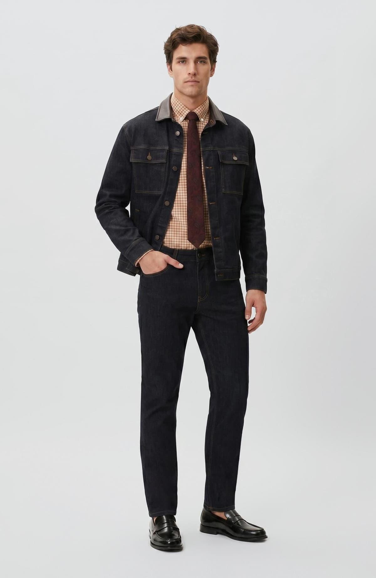 Network Erkek Lacivert Denim Pantolon