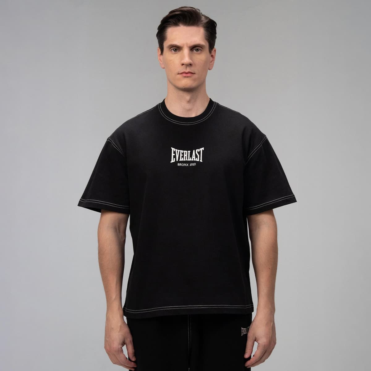 Everlast Dot Collection Comfort Fit Siyah Erkek T-Shirt