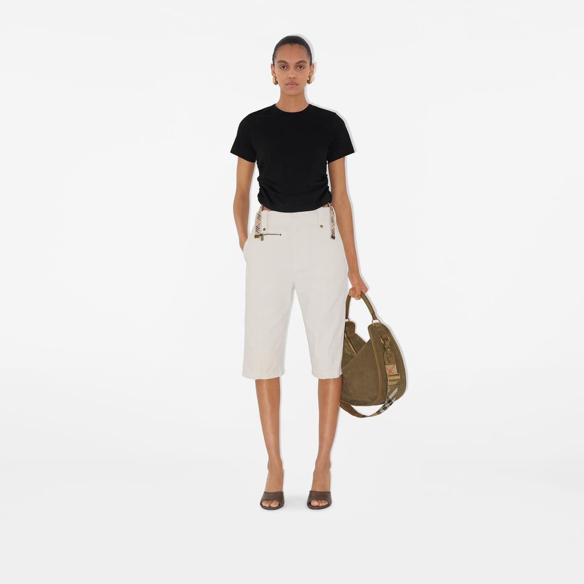 Burberry Kadın Siyah T-Shirt