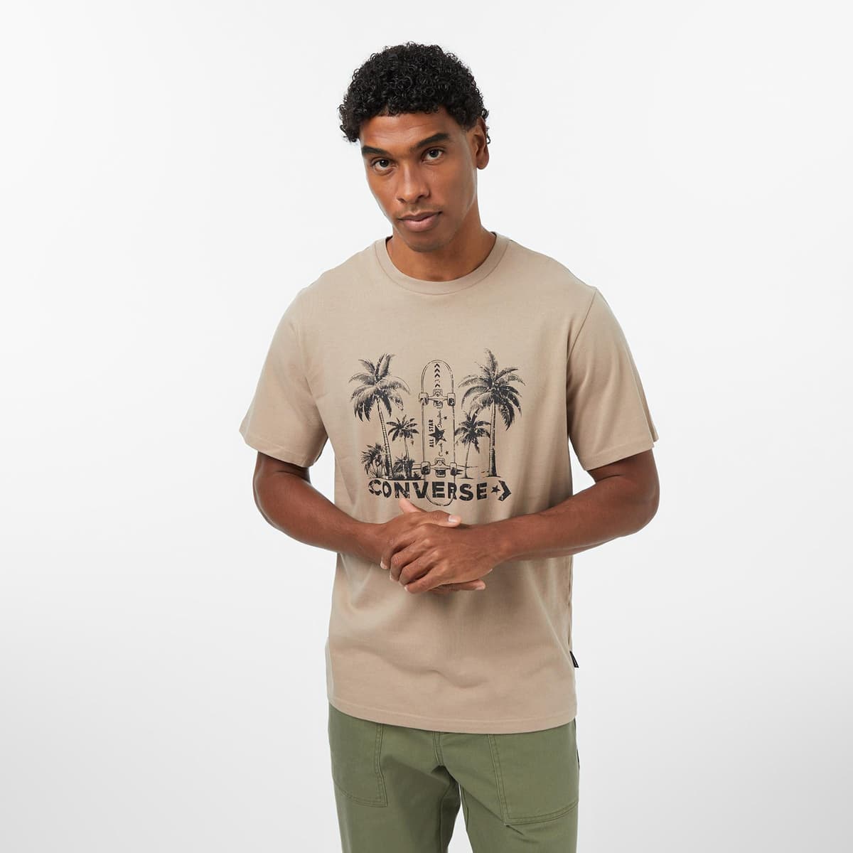Converse Erkek Bej T-Shirt