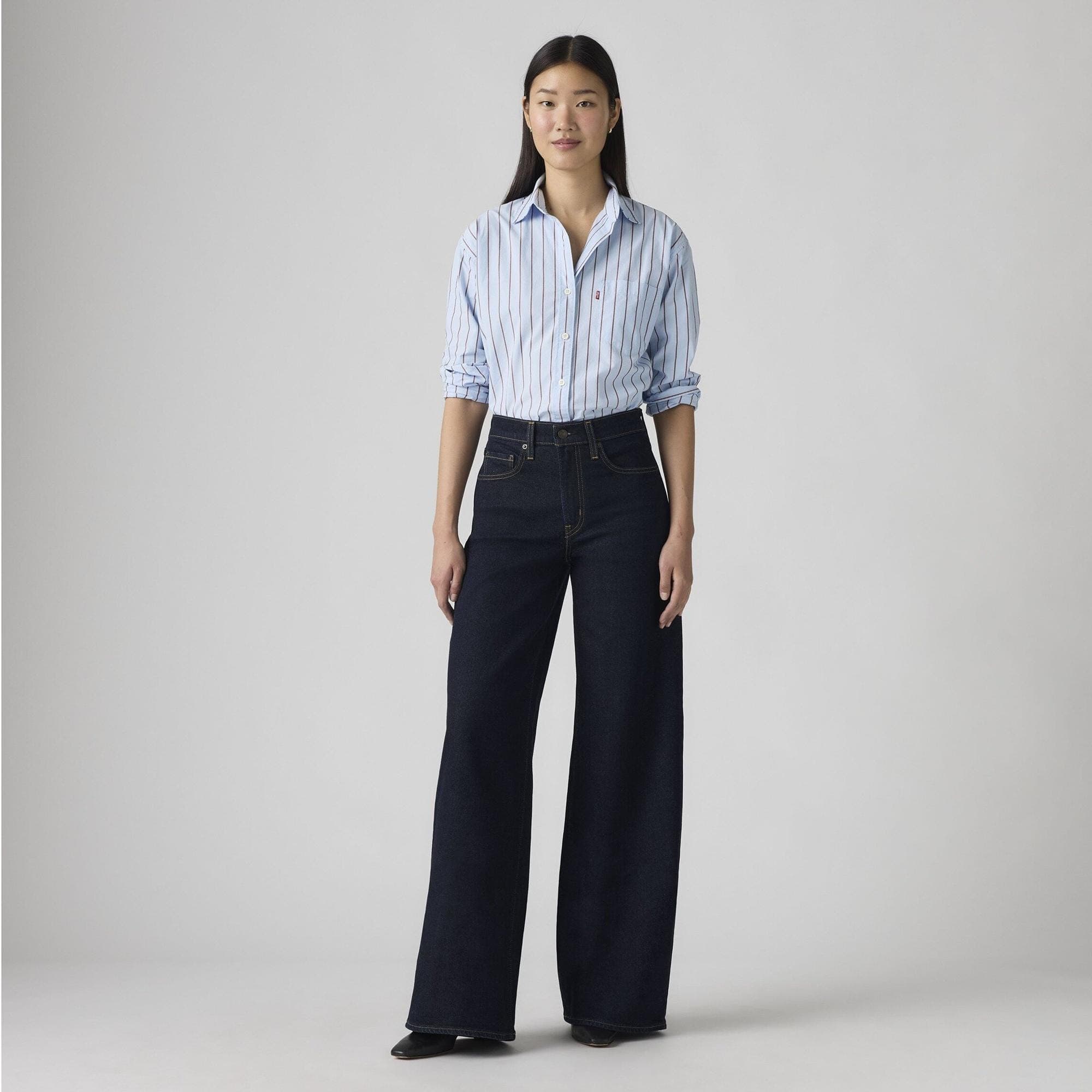 728 High Rise Wide Leg Kadın Jean Pantolon - Retro Rinse