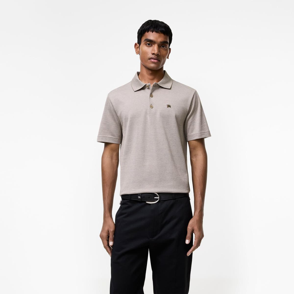 Burberry Evan Med Erkek Bej Polo