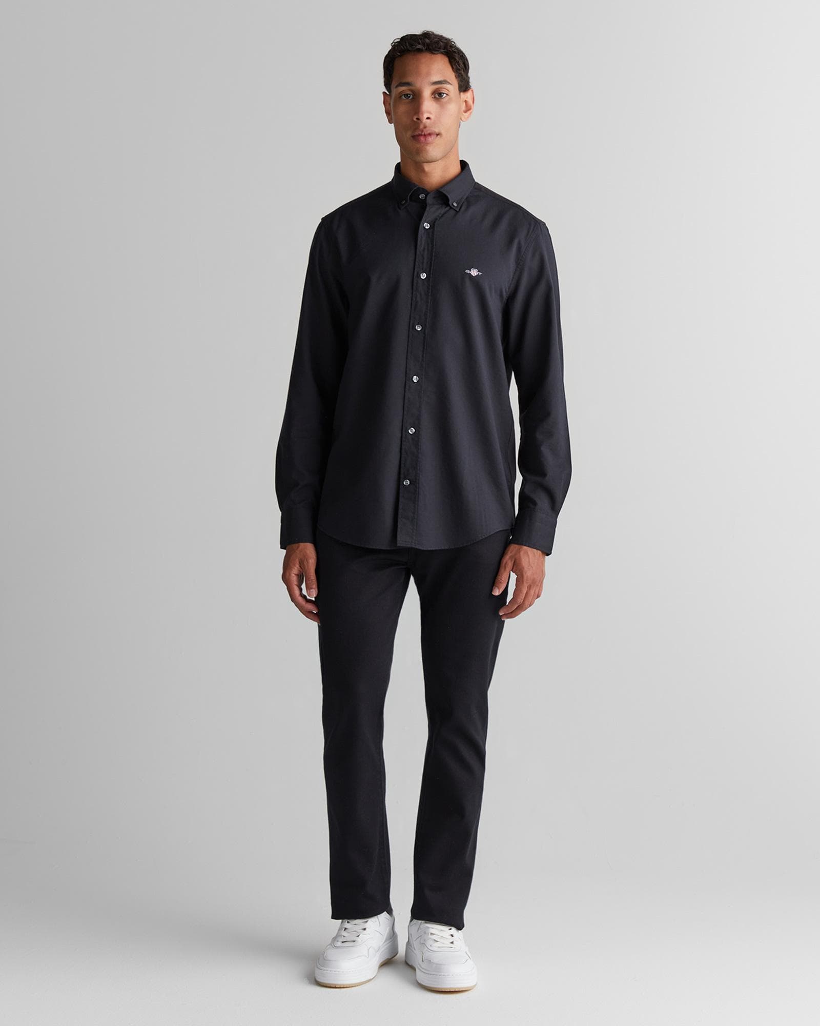 GANT Erkek Siyah Regular Fit Pantolon