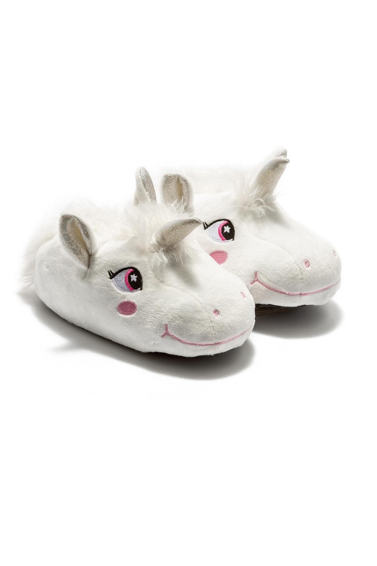 Pinky Çocuk Hayvanlı Panduf Beyaz 30/35