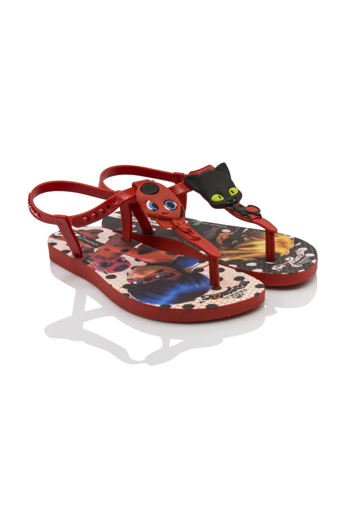 Ladybug Çocuk Sandalet Kırmızı/Siyah 30/35