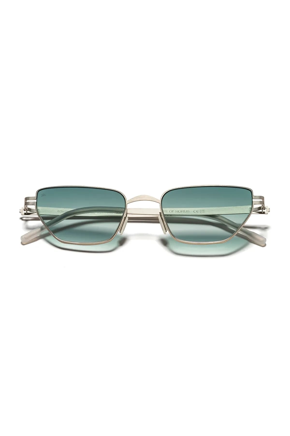 EOH5005 C1 Yeşil Degrade Ultra Hafif Metal Cat Eye Unisex Güneş Gözlüğü