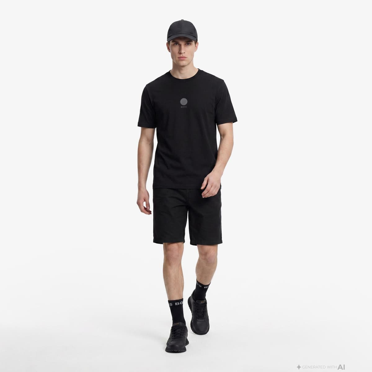 Boss Tapered Erkek Siyah Şort