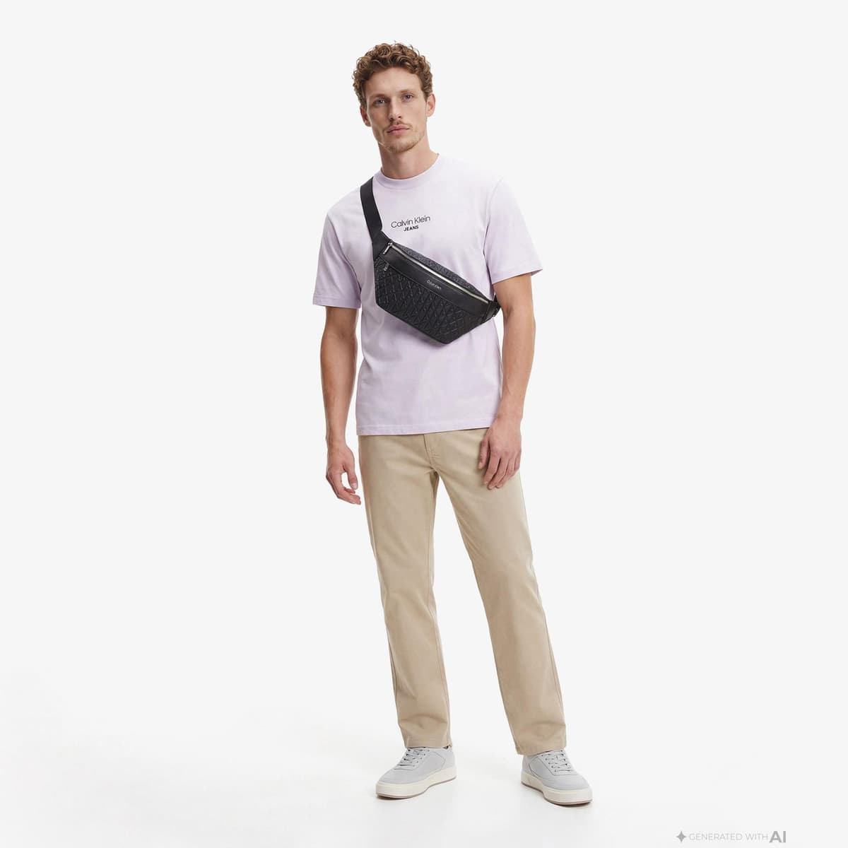 Calvin Klein 90S Straight Twill Comfort Erkek Bej Pantolon