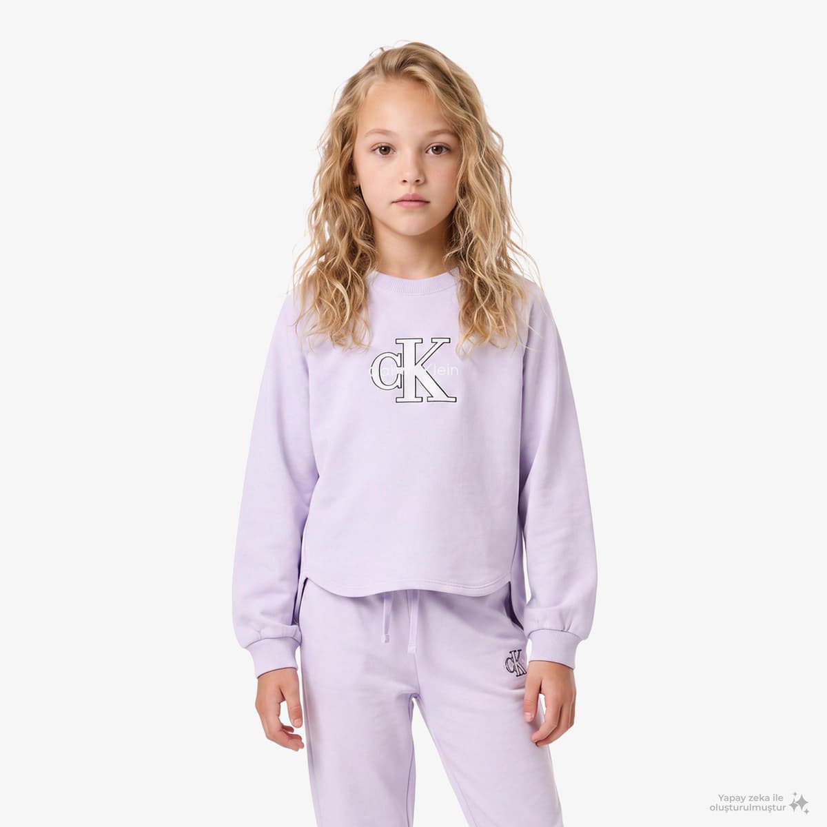 Calvin Klein Fashion Monologo Çocuk Pembe Sweatshirt