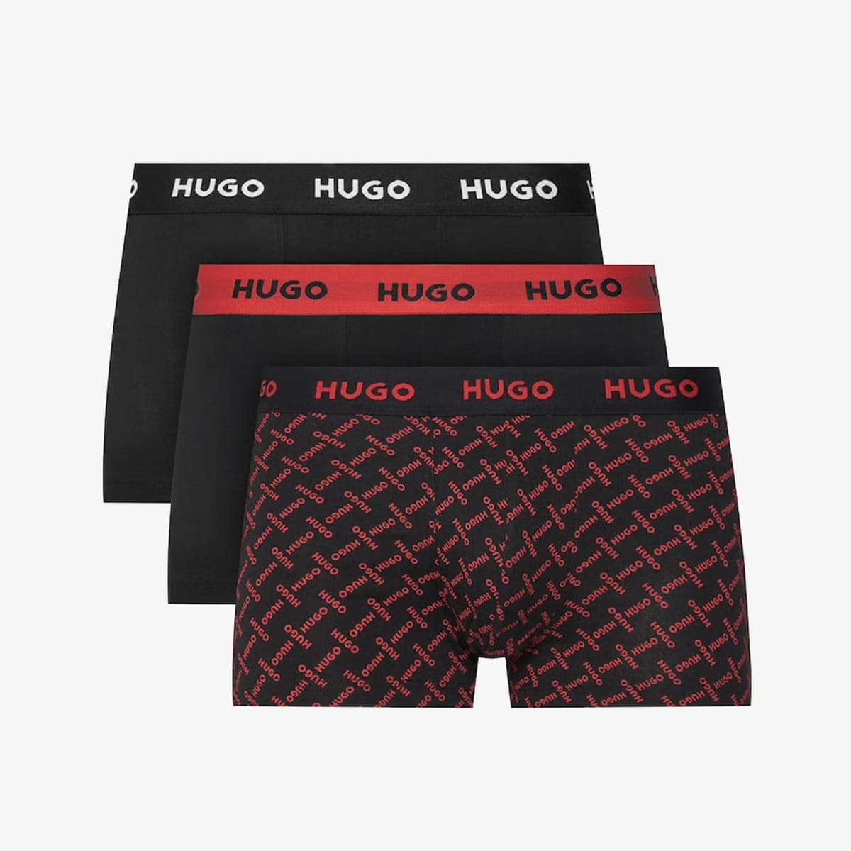 Hugo 3'lü Trunk Triplet Erkek Gri Boxer