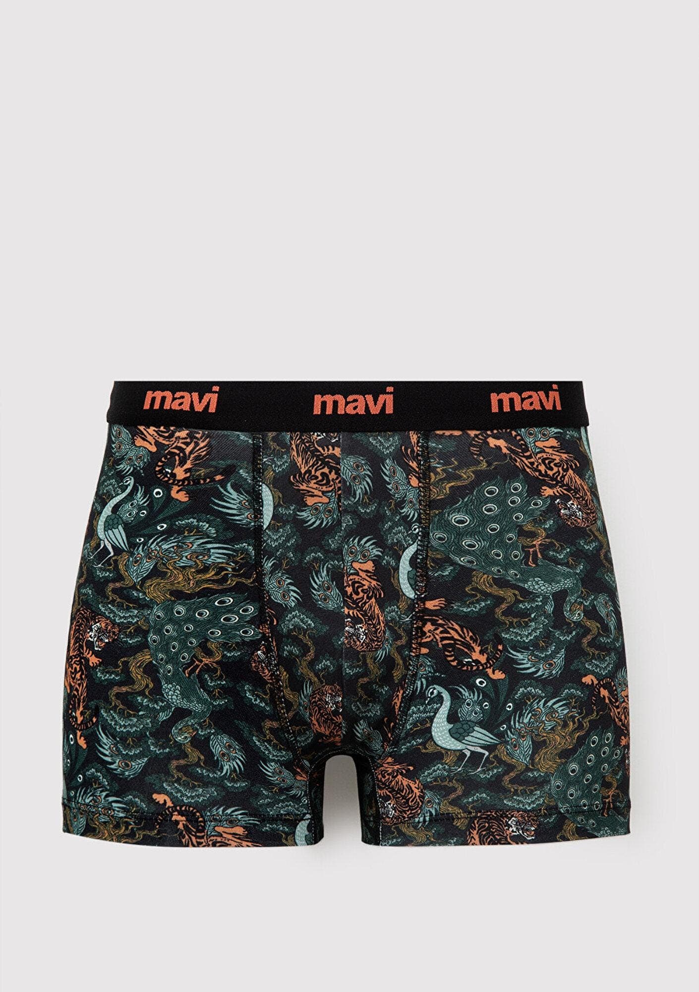 Mavi Baskılı Yeşil Boxer 0912485-85370