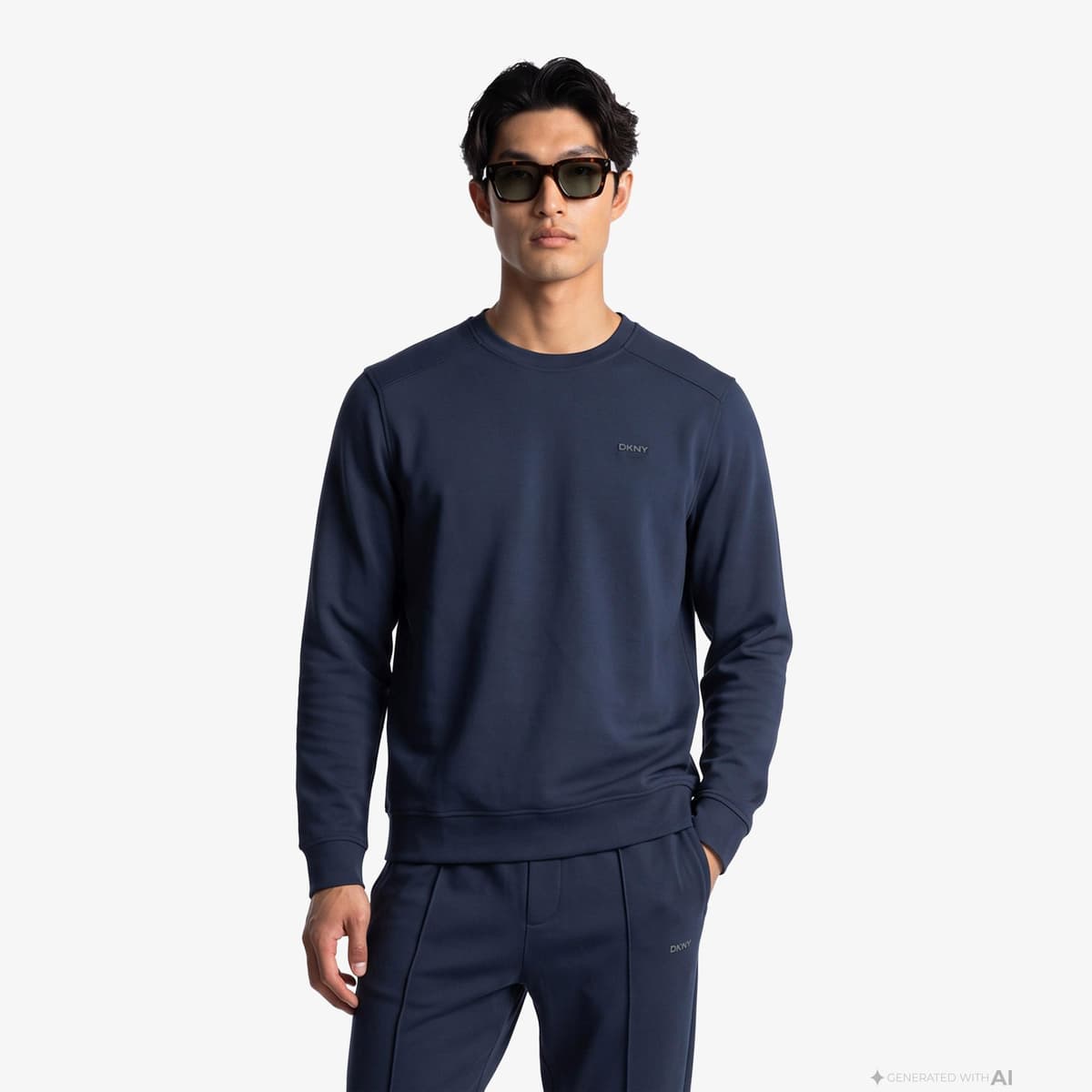 DKNY Comfort Erkek Lacivert Sweatshirt
