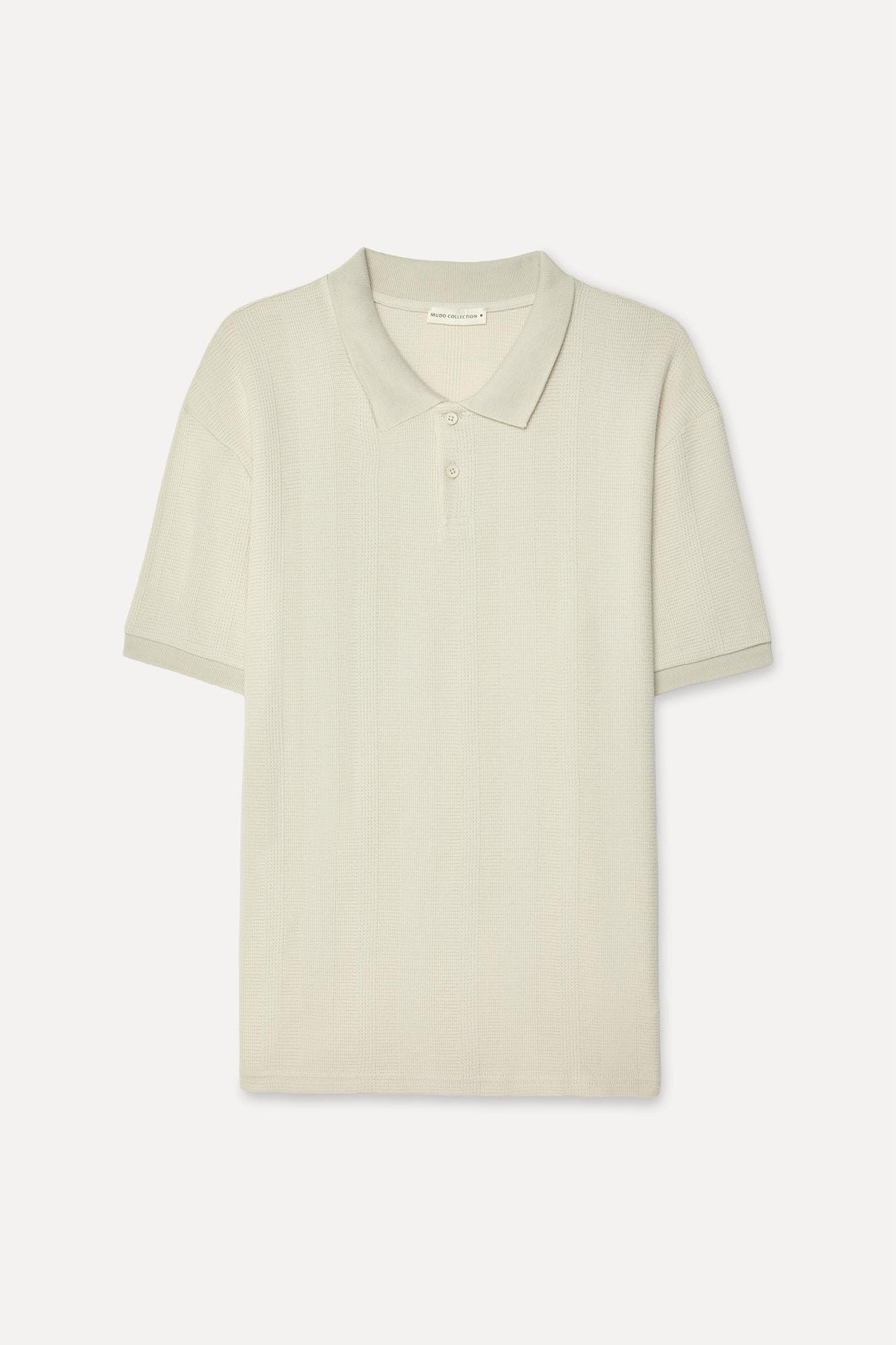 Erkek Taş Rengi Comfort Fit Polo Yaka T-Shirt