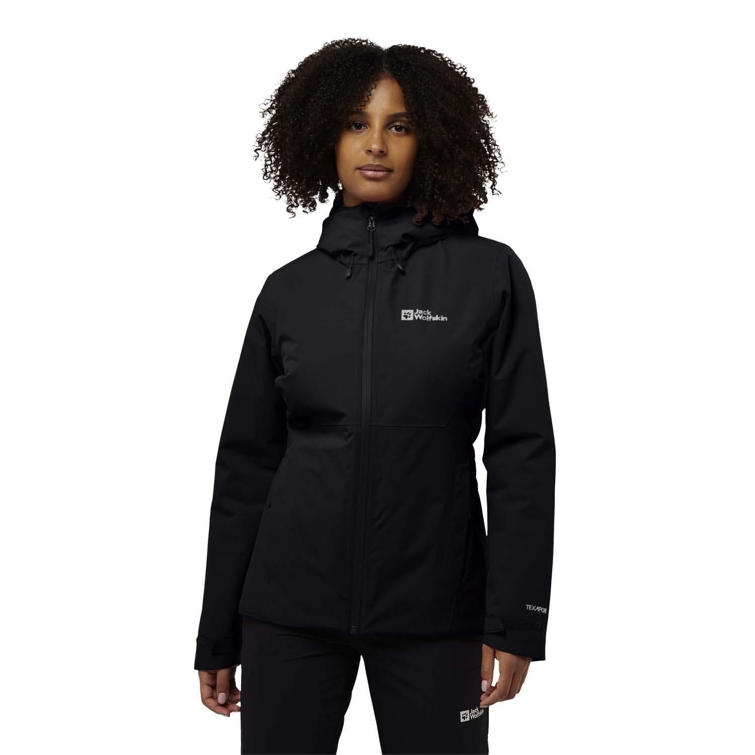Jack Wolfskin Wisper Ins Kadın Siyah Outdoor Ceketi