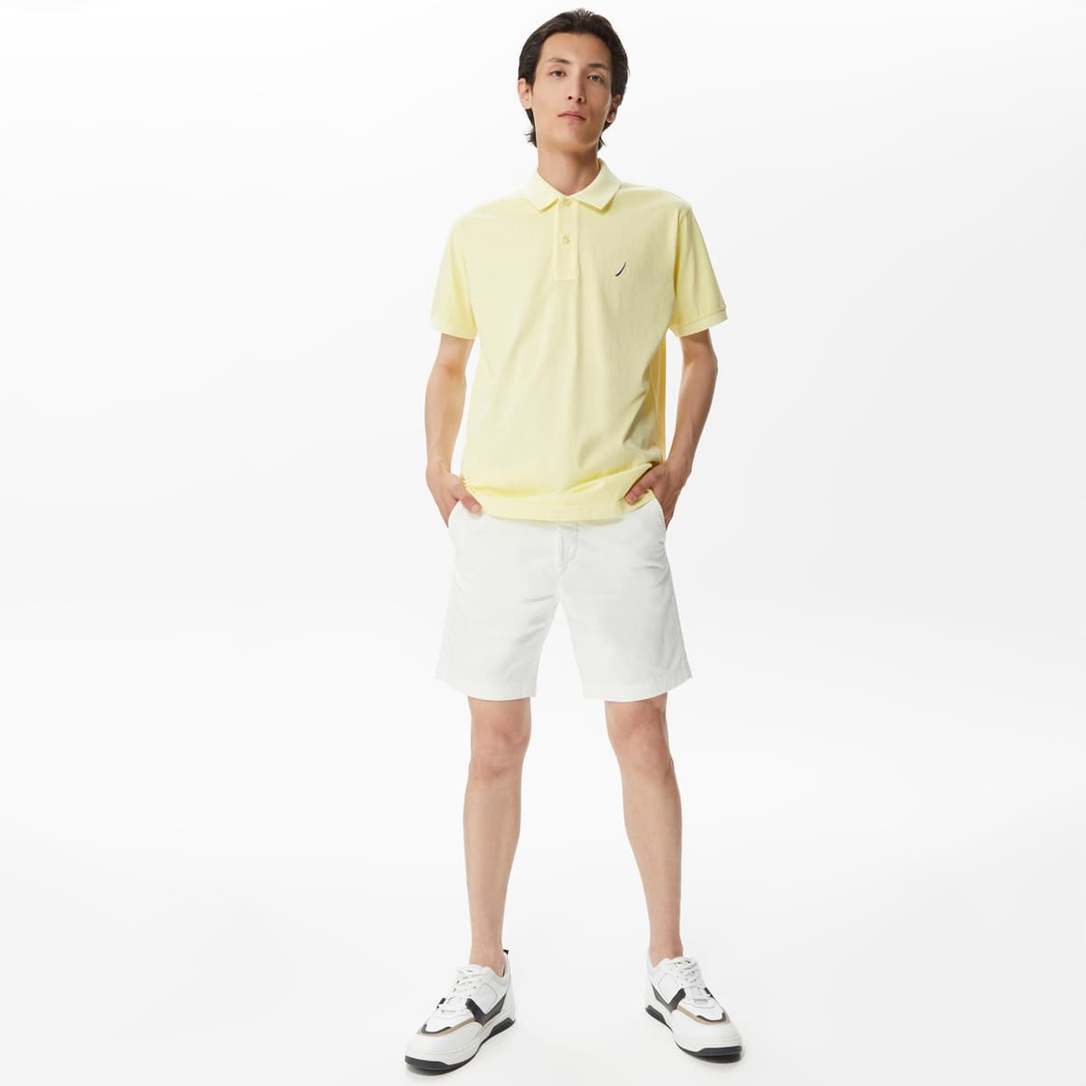 Nautica Erkek Beyaz Slim Fit Şort