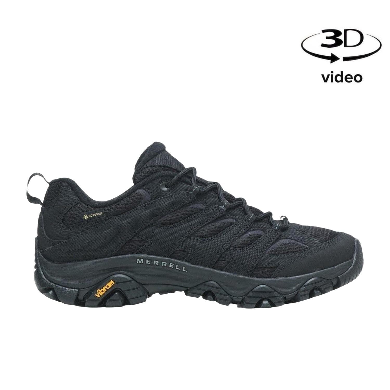 Merrell Moab 3 Syn Gore-Tex Erkek Siyah Outdoor Ayakkabı