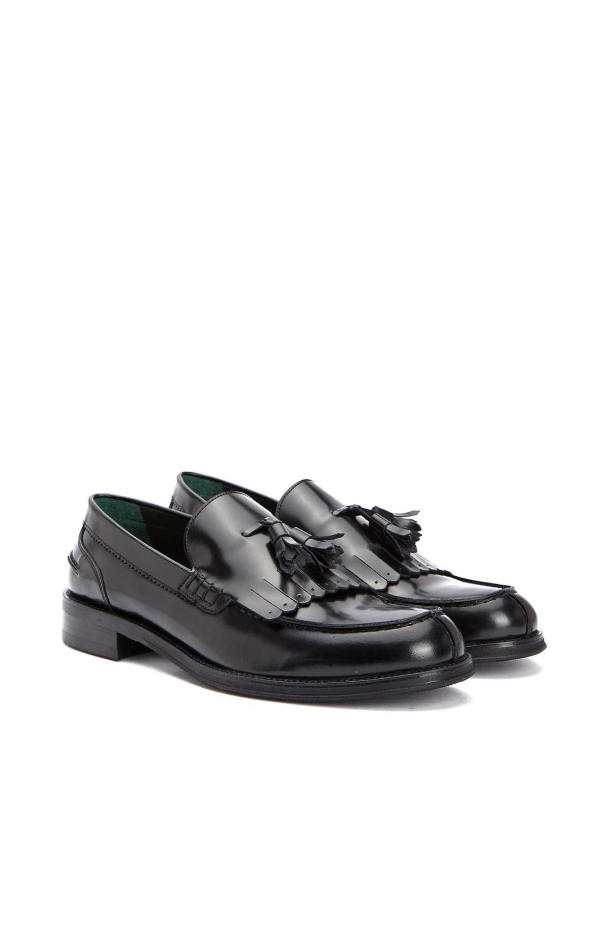George Hogg Icons Erkek Bordo Püskül Detaylı Deri Loafer