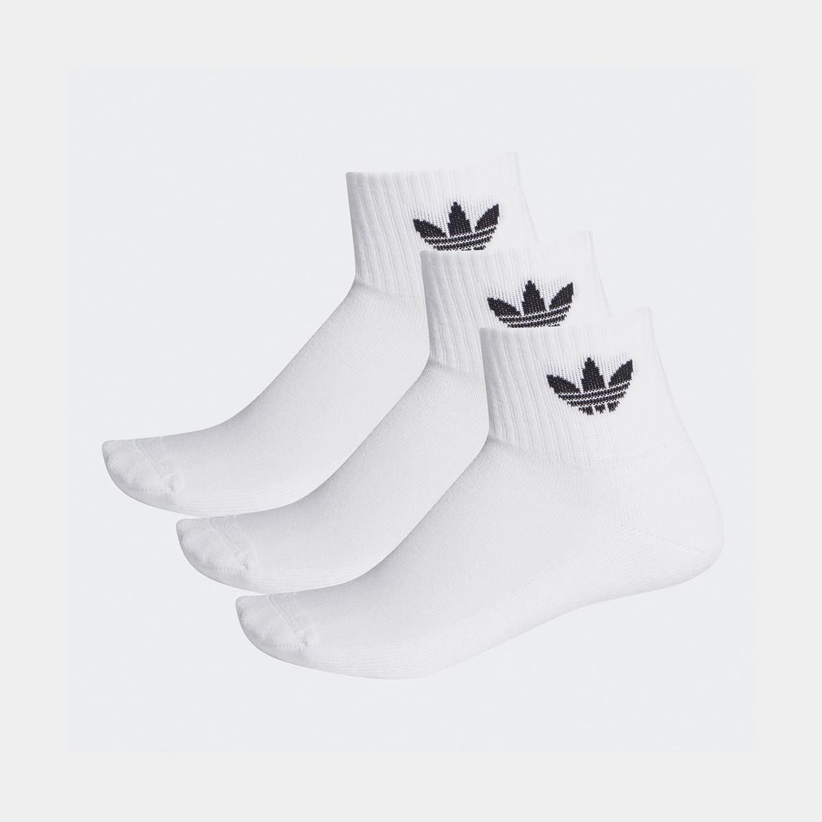 adidas 1/4 Crew 3'lü Unisex Beyaz Çorap